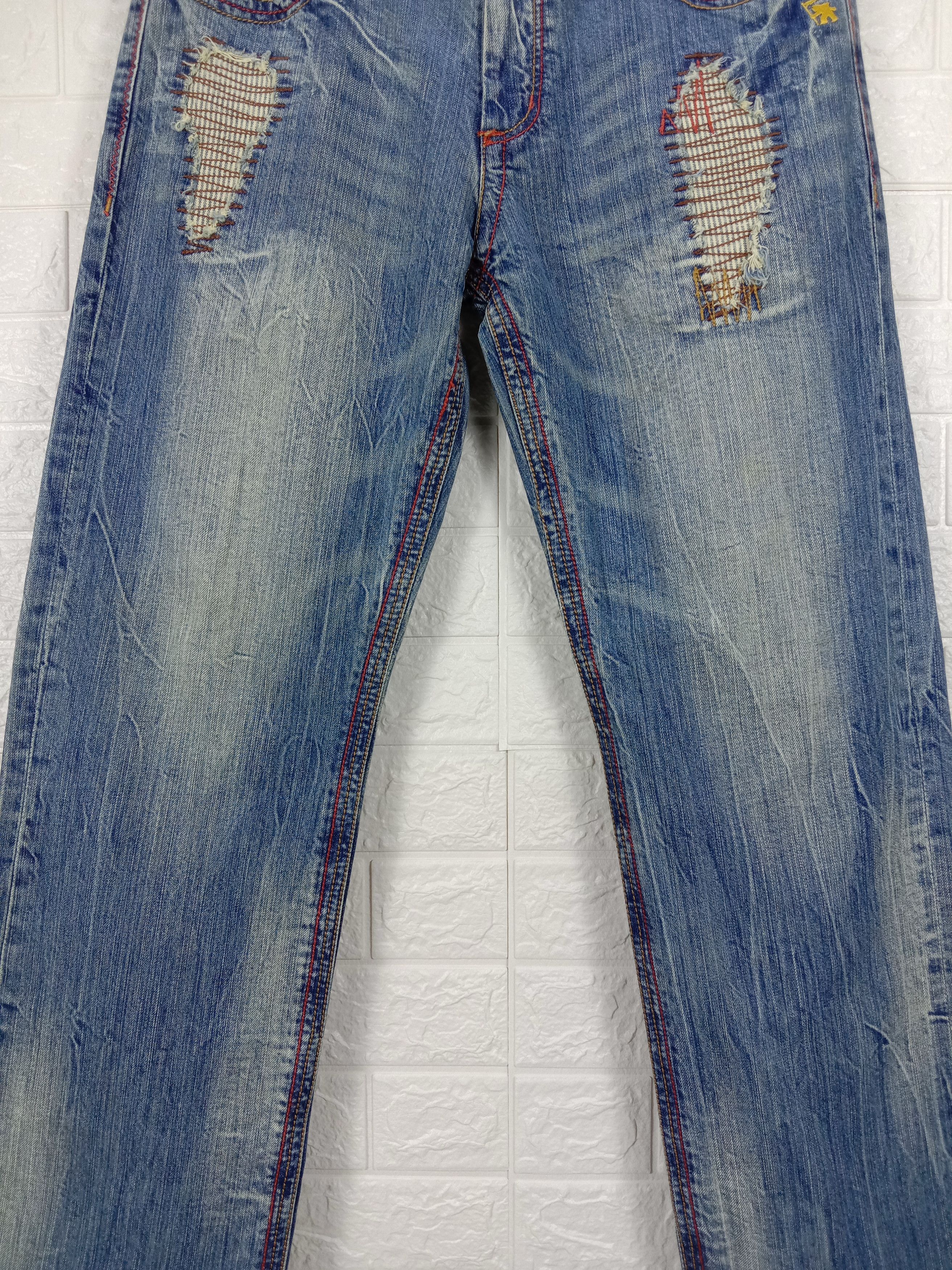 Gotcha Vintage Gotcha Patchwork Distressed Design Jeans Size US 33 - 7 Thumbnail