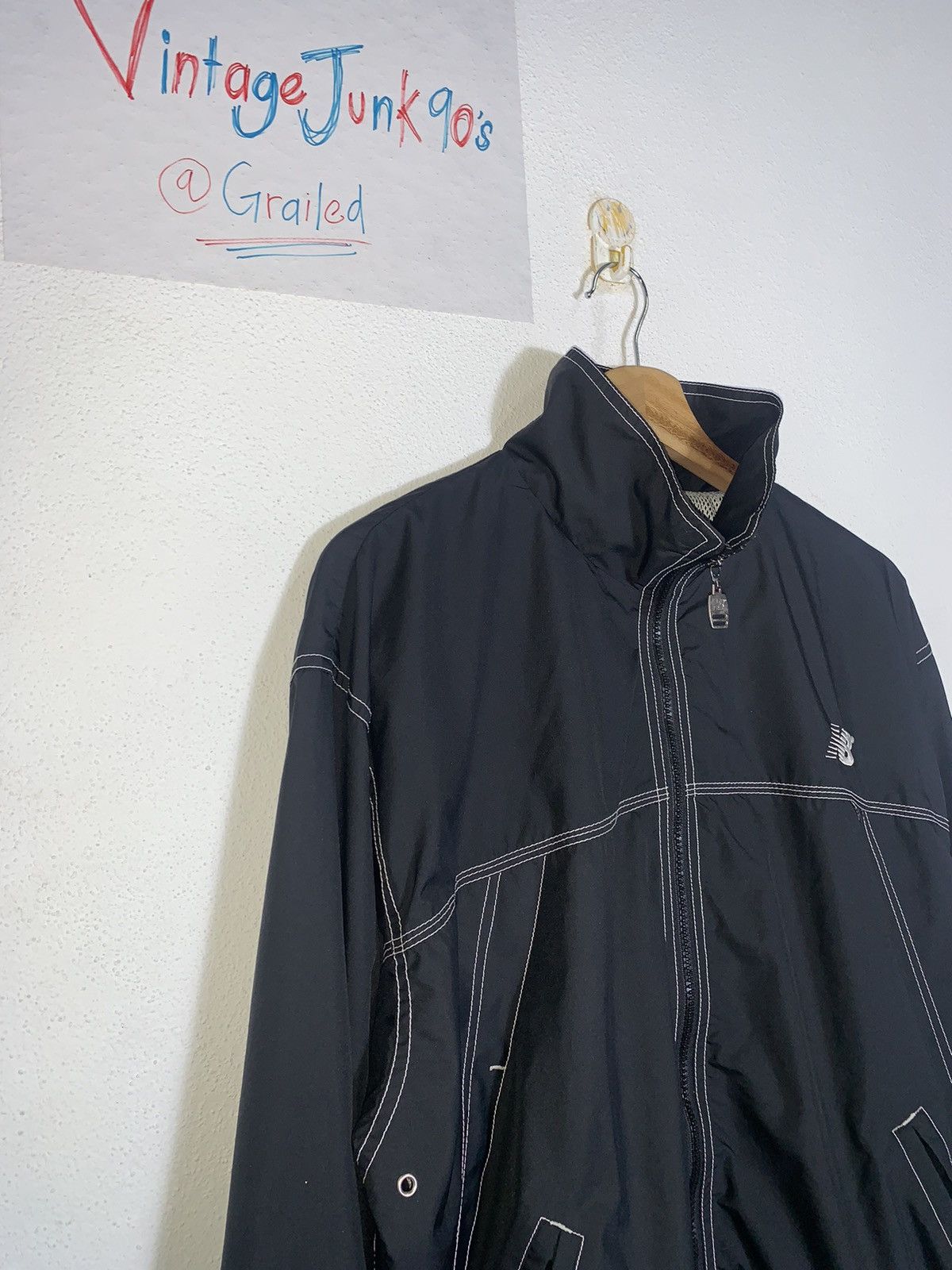 Vintage Vintage Windbreaker New Balance Size US M / EU 48-50 / 2 - 2 Thumbnail
