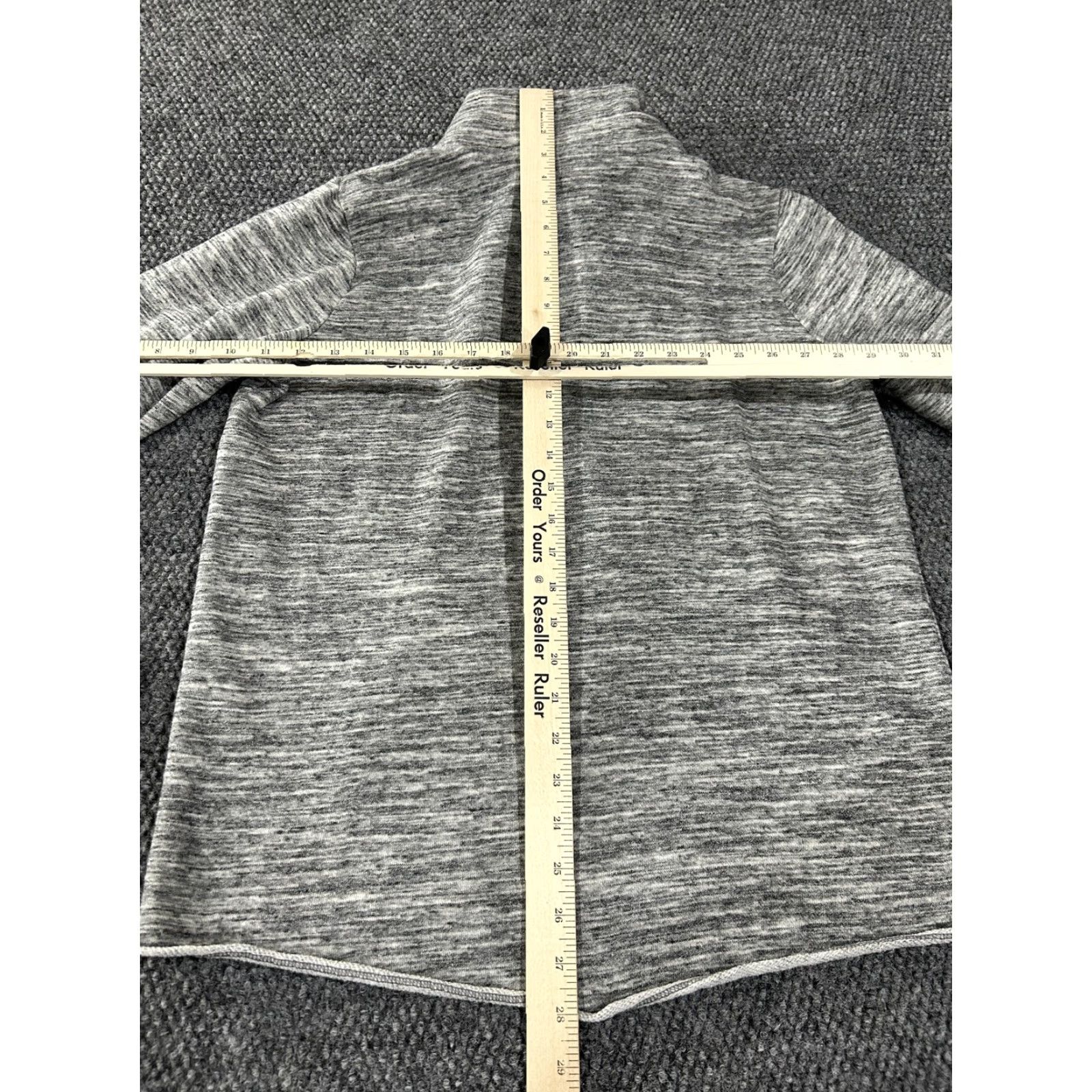 Pinko PINK Victoria's Secret Sweatshirt Womens Large Gray 1/4 Zip Mock Neck Logo Kangaroo Pocket Pullover Size L / US 10 / IT 46 - 7 Thumbnail