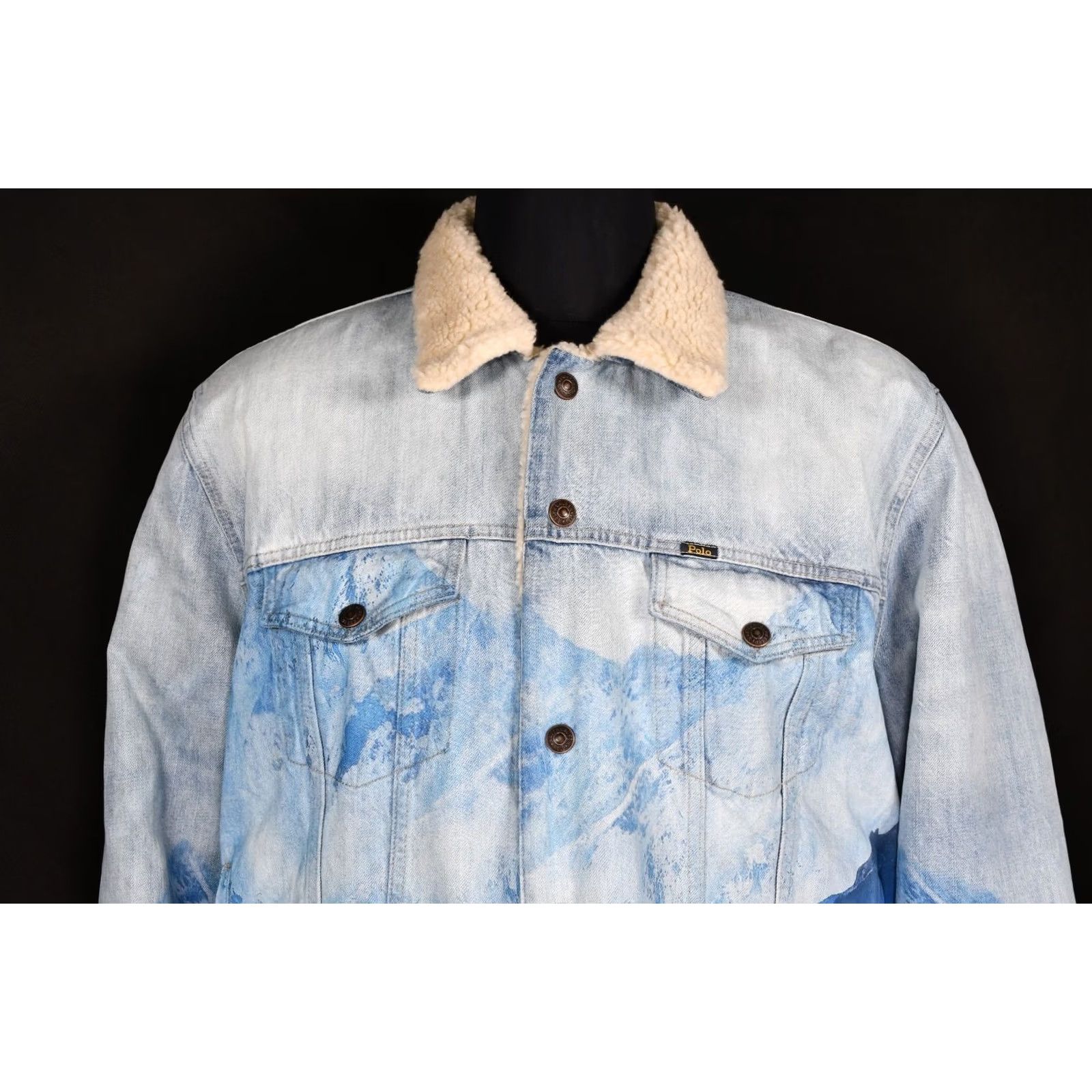 Polo Ralph Lauren Polo Ralph Lauren Jacket Denim Sherpa Mountain Trucker L Men Blue Denim Cotton Size L Shirt Size US L / EU 52-54 / 3 - 5 Thumbnail
