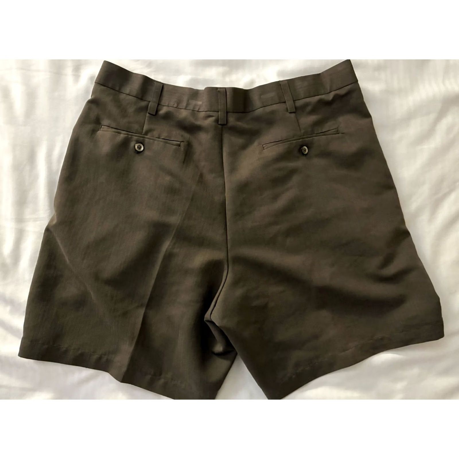 Gustin Austin Men's Front Pleated Khaki Shorts Inseam 8” Sz 38 Size US 38 / EU 54 - 5 Thumbnail