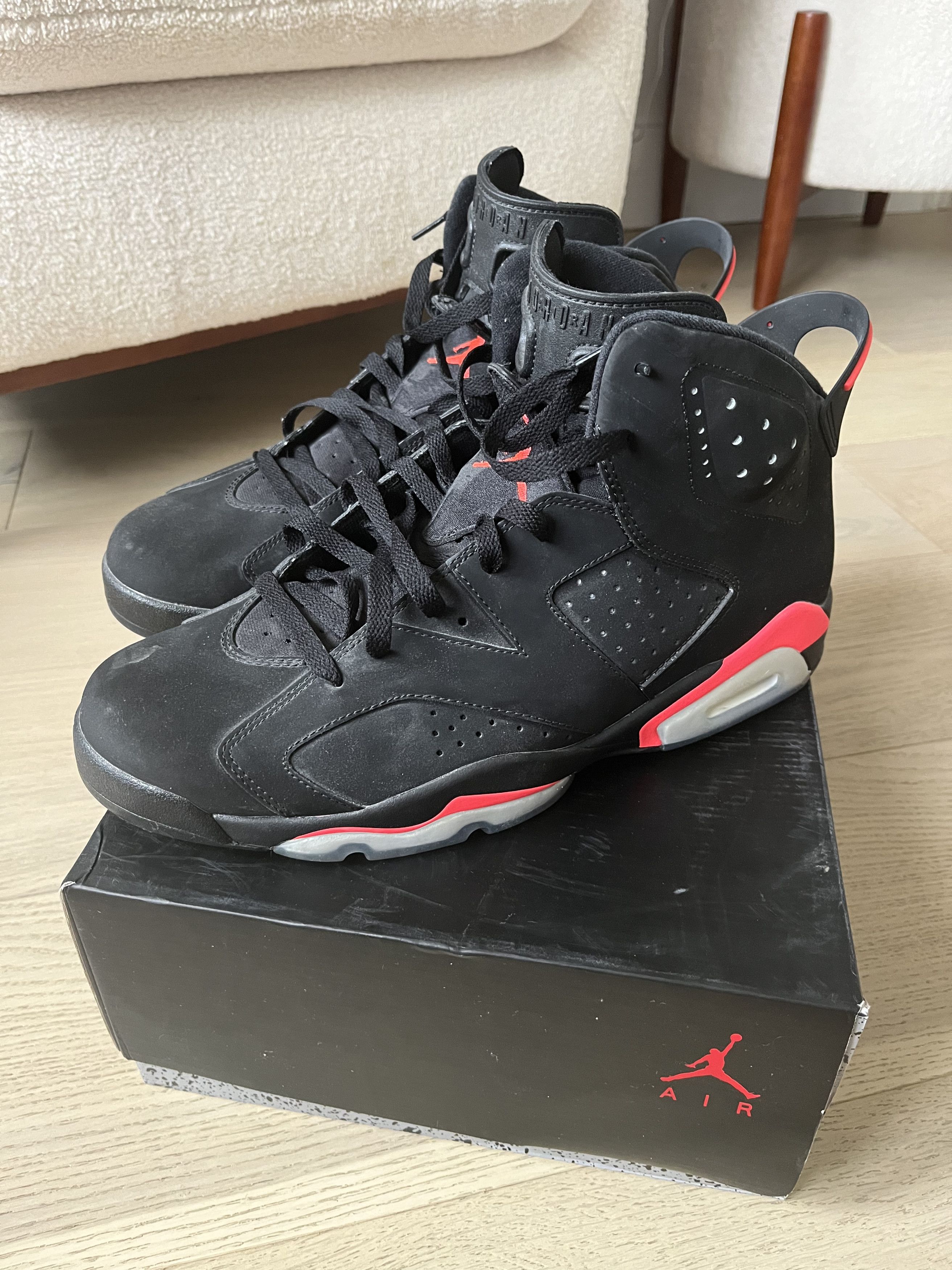 Jordan Brand Jordan 6 Retro Black Infrared Size US 13 / EU 46 - 1 Thumbnail