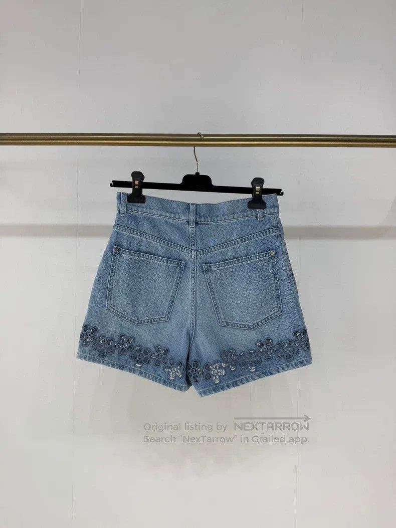 Chanel Chanel 24P hollow denim shorts Size 42" / US 20 - 4 Thumbnail