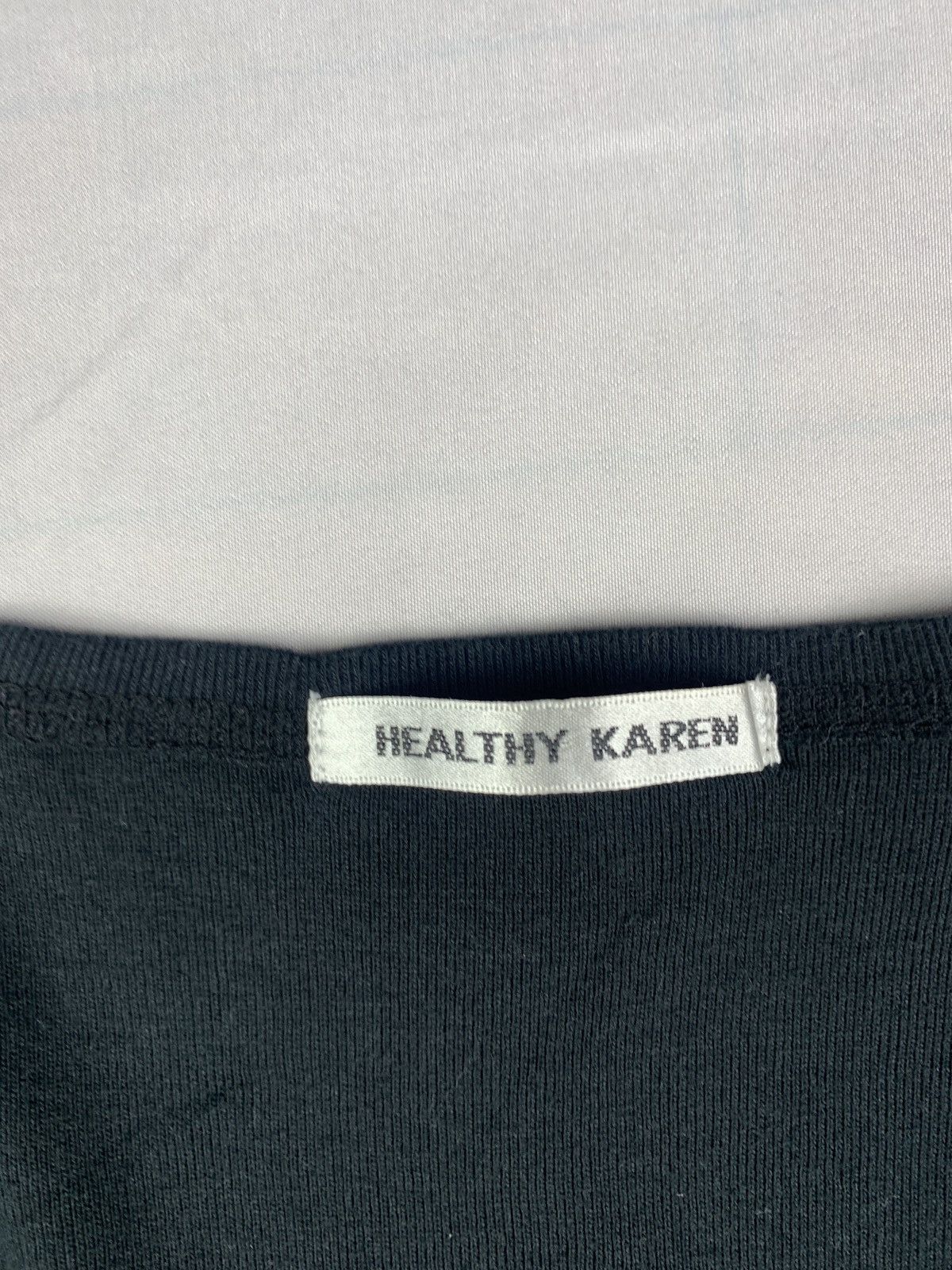 Seditionaries y2k Healthy Karen Japan Black Poem Word Goth Wide Collar Top Size M / US 6-8 / IT 42-44 - 10 Thumbnail