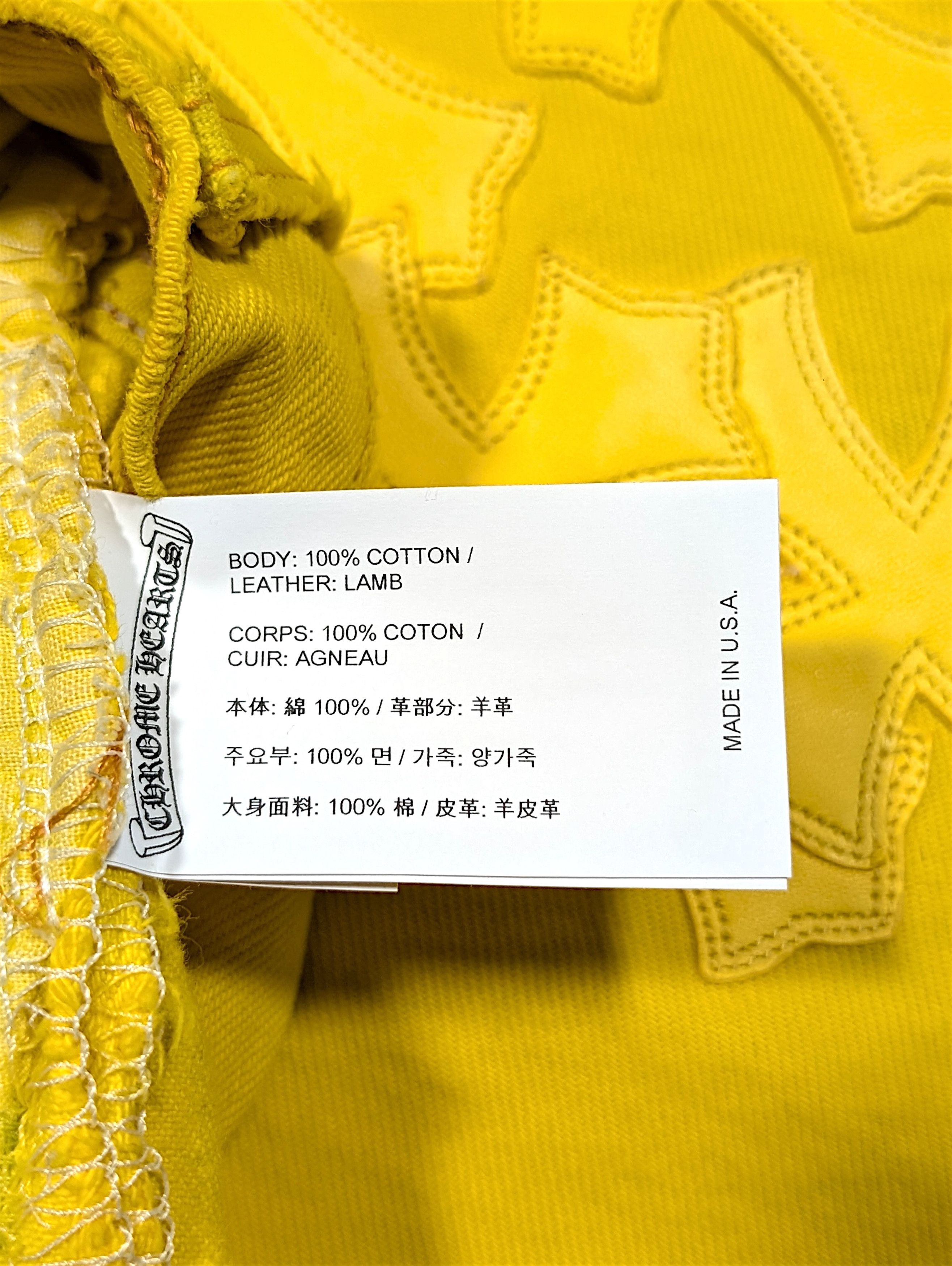Chrome Hearts Chrome Hearts 2025 Yellow Vegas Cross Patch Levis Jeans Size US 38 / EU 54 - 9 Thumbnail