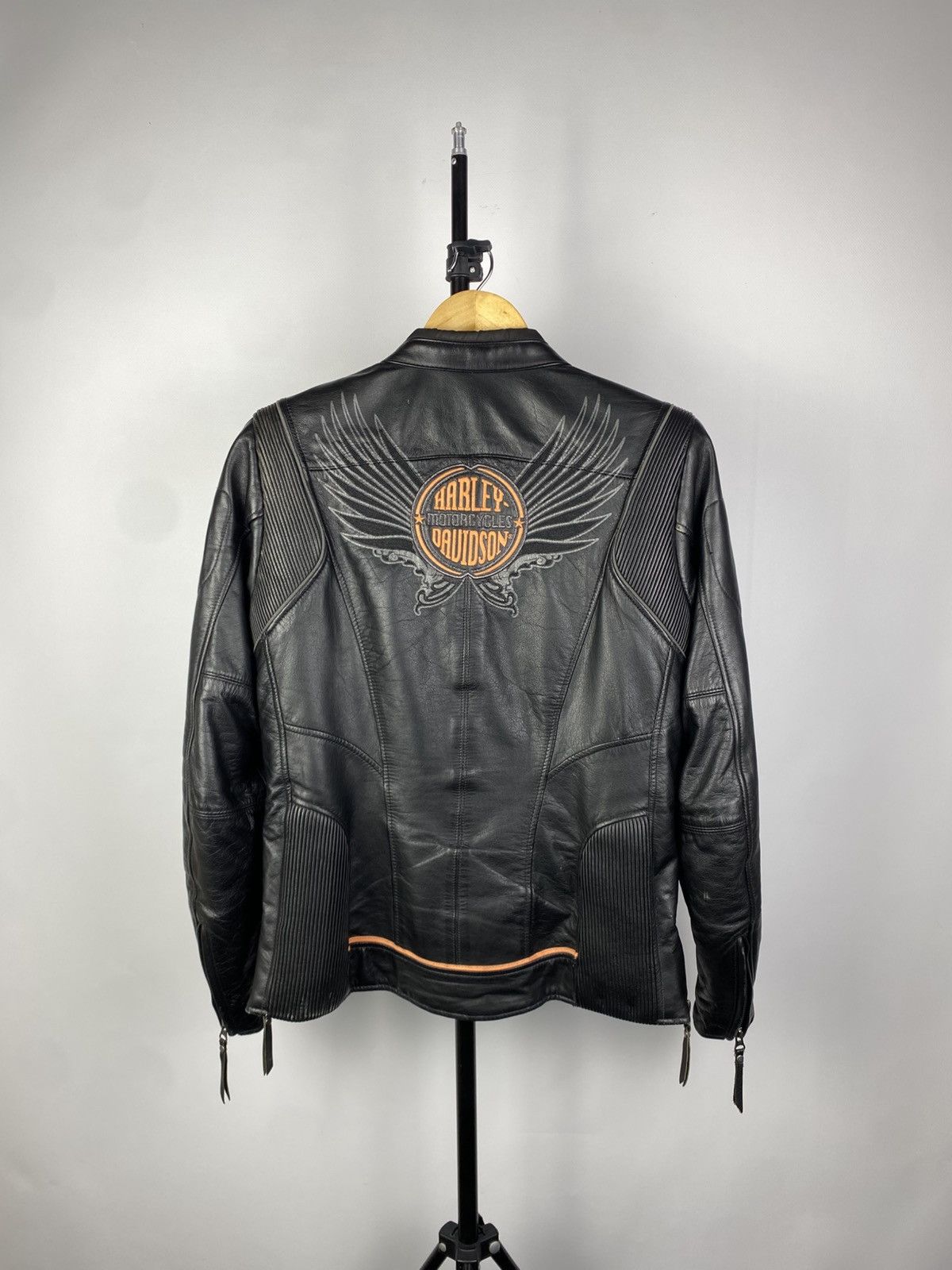 Harley Davidson Vintage 00s Harley Davidson Genuine Leather Jacket MOTO Size M / US 6-8 / IT 42-44 - 1 Thumbnail