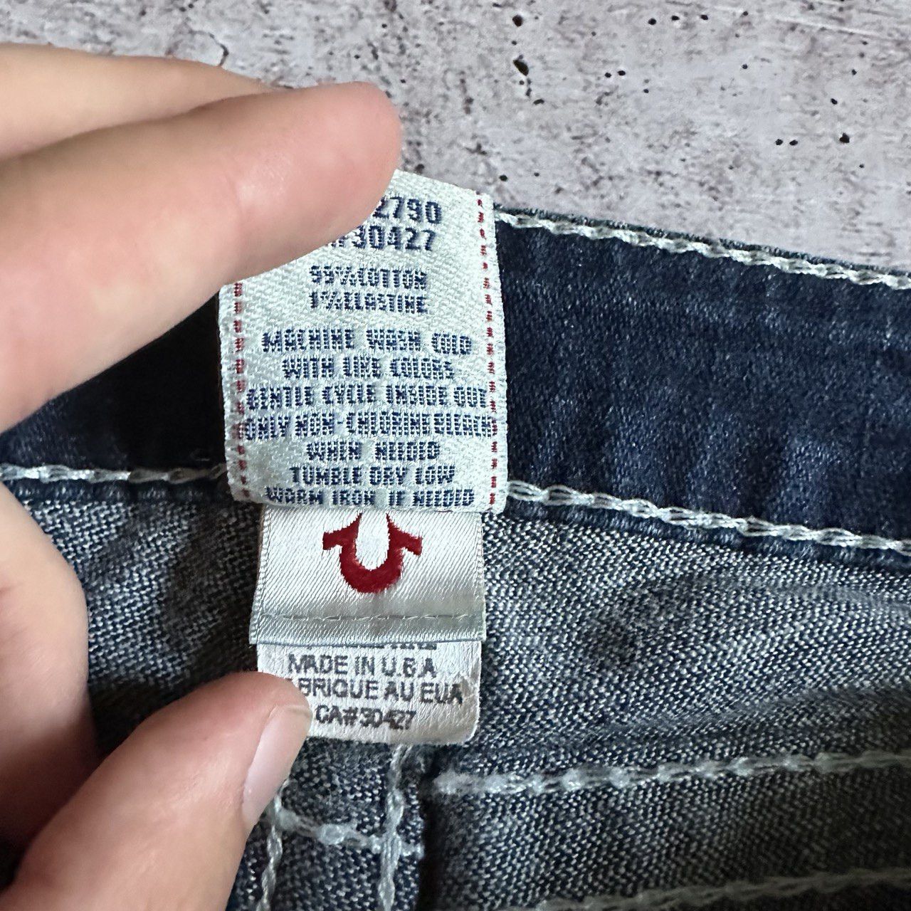 True Religion × Vintage True Religion Billy Big T Vintage denim big logo Jeans pants Size 27" / US 4 / IT 40 - 7 Thumbnail