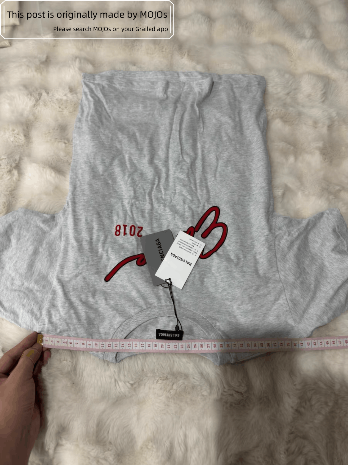Balenciaga Sz 8 Balenciaga Europe 2018 Logo Tee Size US XS / EU 42 / 0 - 7 Thumbnail