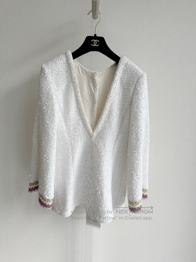 Chanel Chanel 22S colourful nail beads heavy industry jacket Size XS / US 0-2 / IT 36-38 - 2 Thumbnail