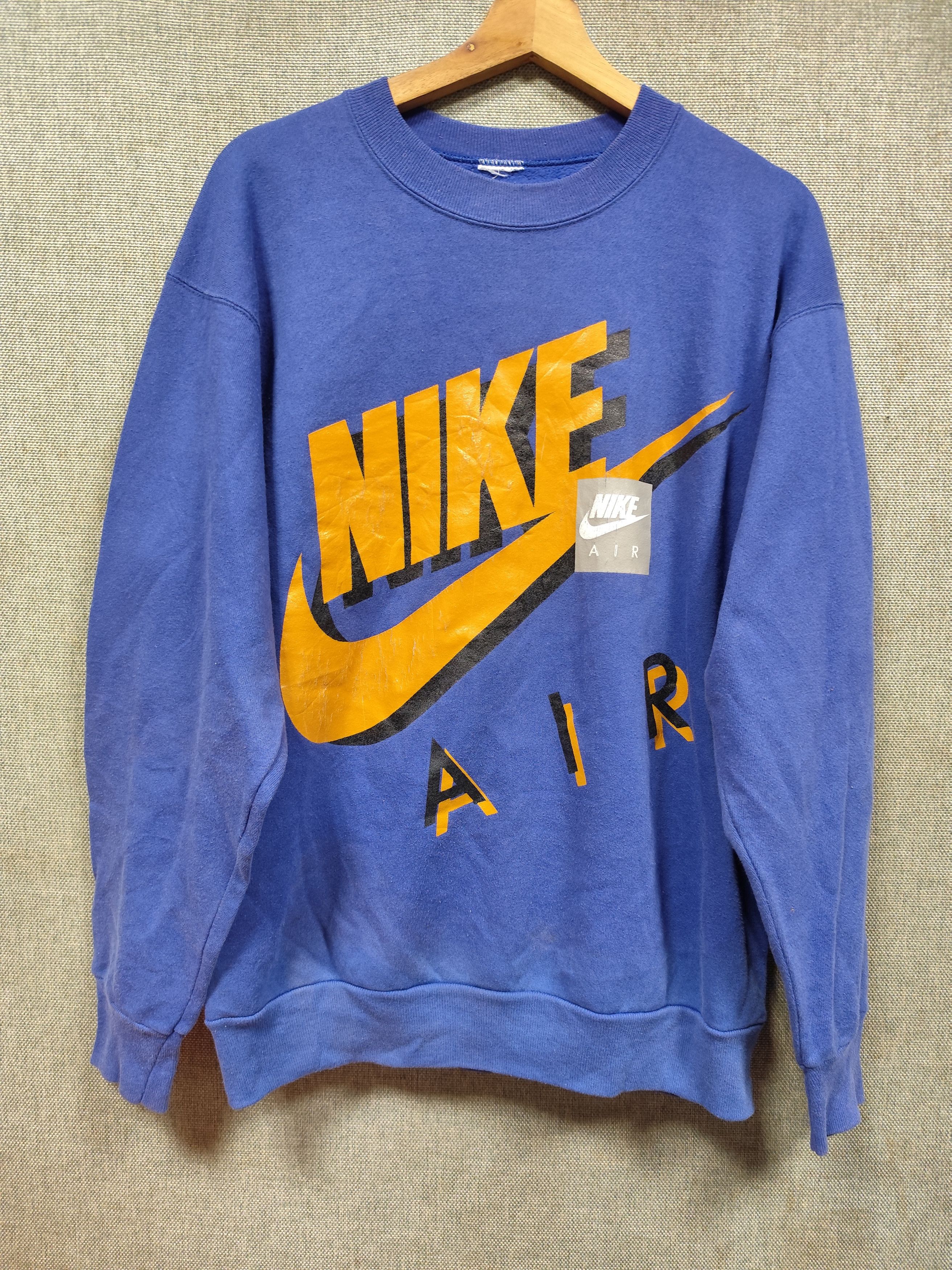 Nike × Vintage vintage 90s sweatshirt nike air Size US M / EU 48-50 / 2 - 1 Thumbnail