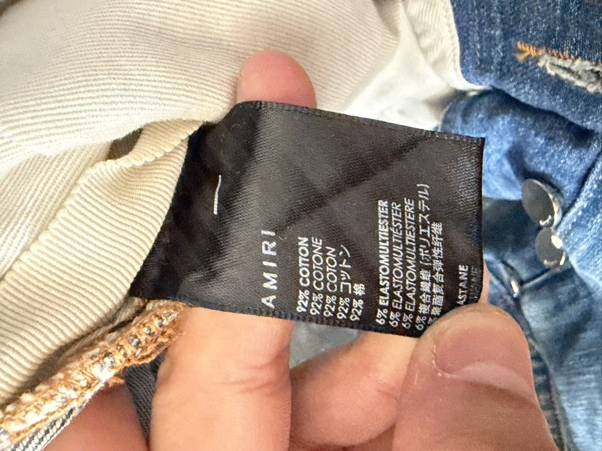 Amiri AMIRI distressed skinny-fit jean Size US 33 - 7 Thumbnail