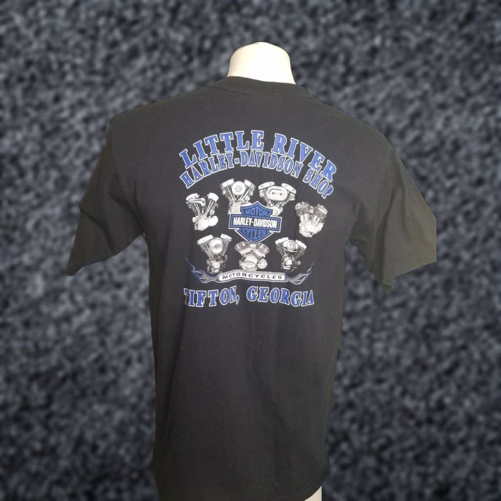 Harley Davidson Harley-Davidson T-Shirt Men Large Black 2006 American Legend Retro Graphic Tee Crew Neck Short Sleeve Size US L / EU 52-54 / 3 - 1 Thumbnail