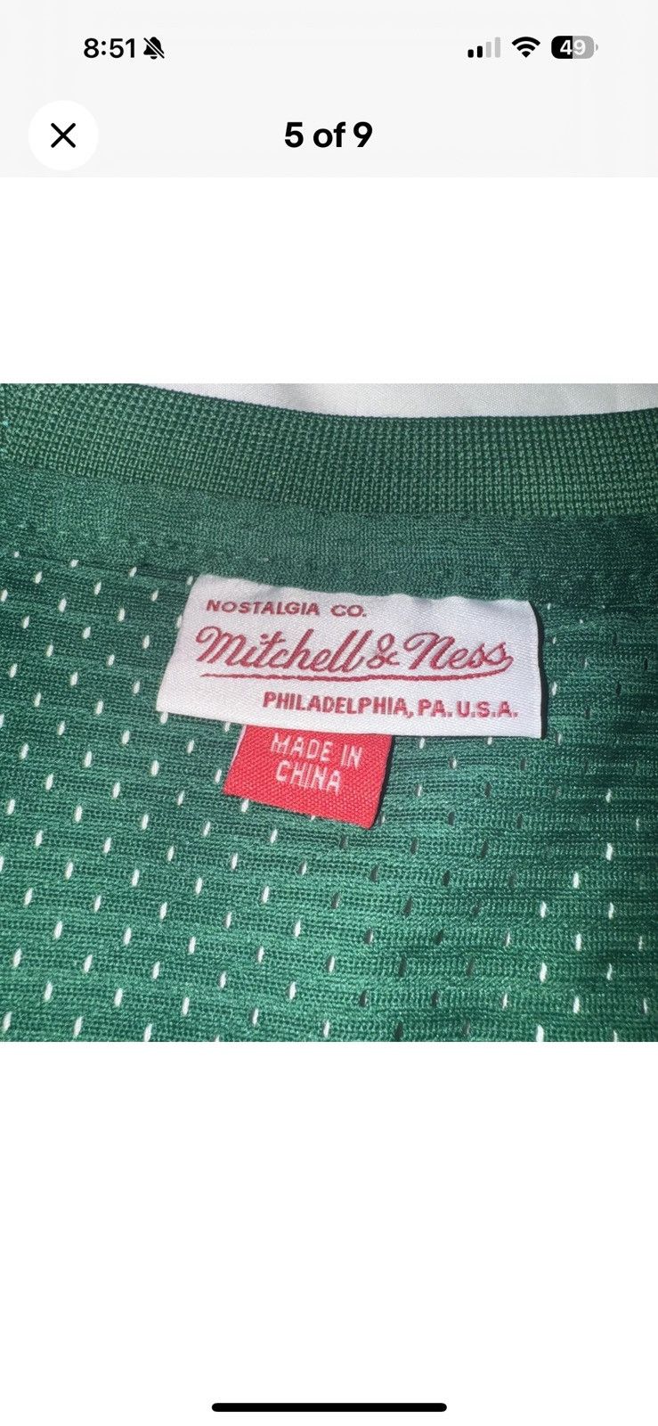 Mitchell & Ness Mitchell Ness Jayson Tatum Boston Celtics NBA Jersey Men XL Size US XL / EU 56 / 4 - 5 Thumbnail