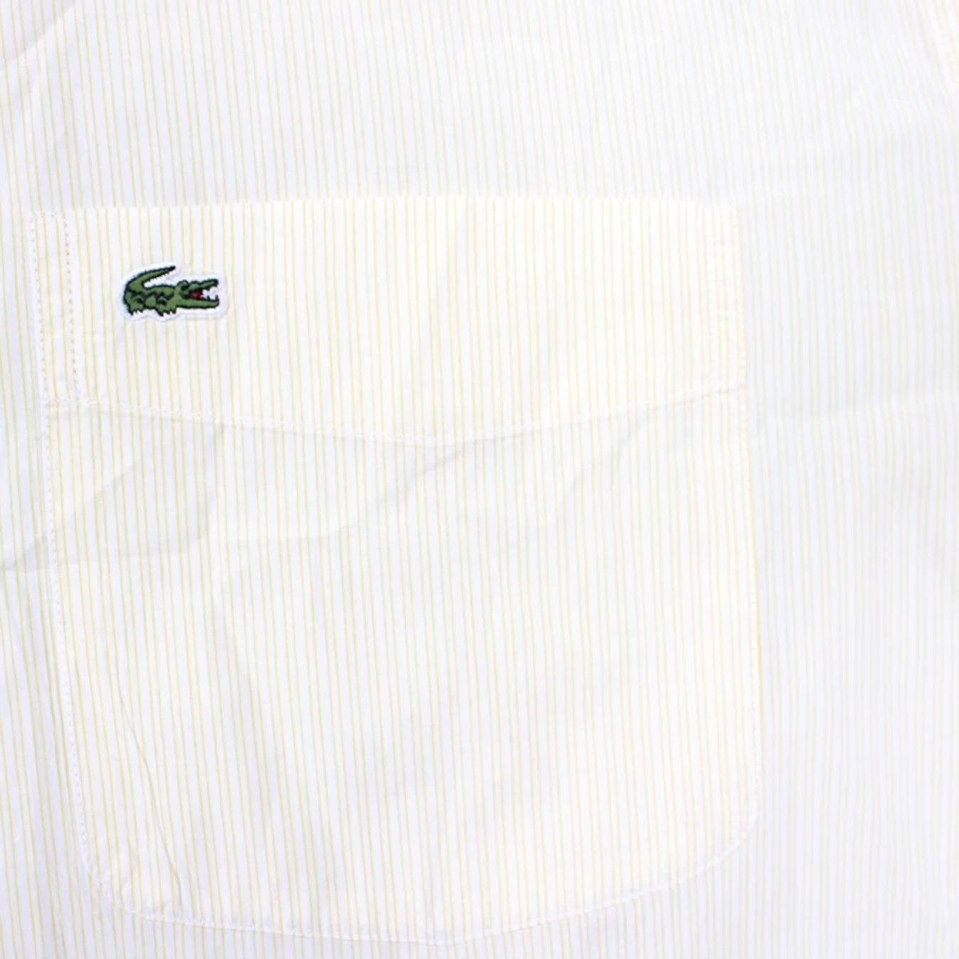 Lacoste Lacoste Button-Up Shirt Mens 42 Yellow Cotton Long Sleeve Collared L/S Poplin Plaid Classic Preppy Sportswear Size US XL / EU 56 / 4 - 7 Thumbnail