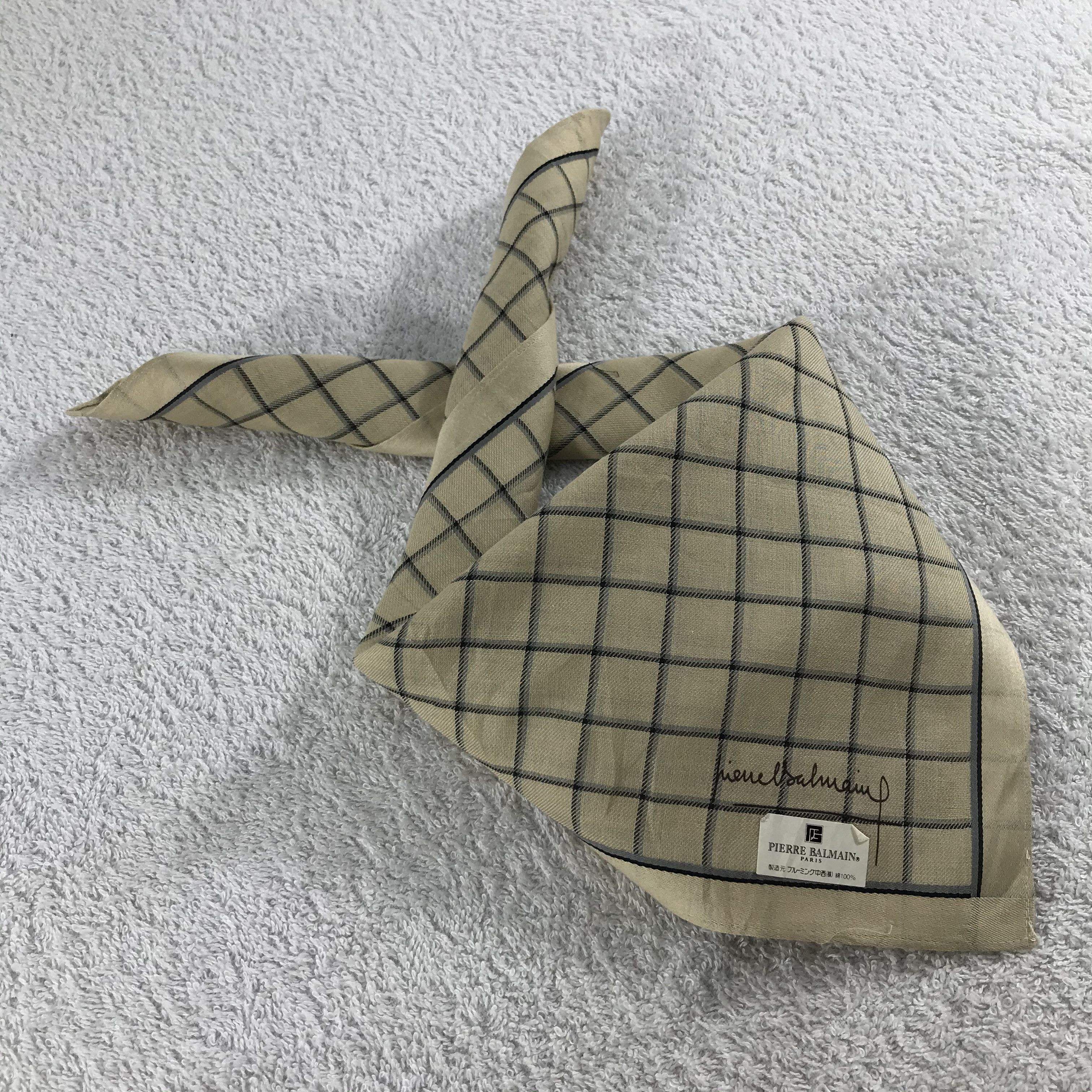 Pierre Balmain × Vintage Pierre Balmain Bandana / Handkerchief / Neckerchief - S173 Size ONE SIZE - 4 Thumbnail
