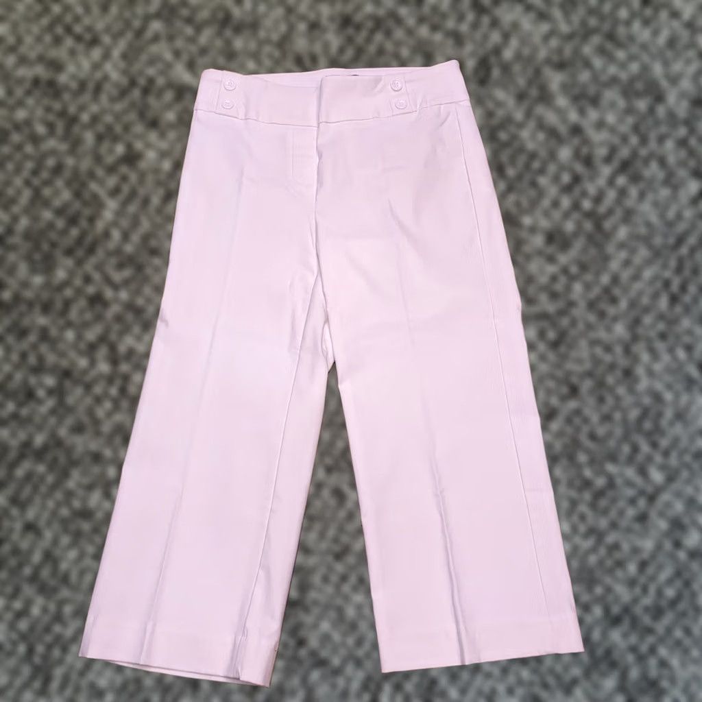 Vintage Rekucci Capri Pants 2P Petite White Mid Rise Stretch Ease Into Comfort New Size 26" / US 2 / IT 38 - 1 Thumbnail