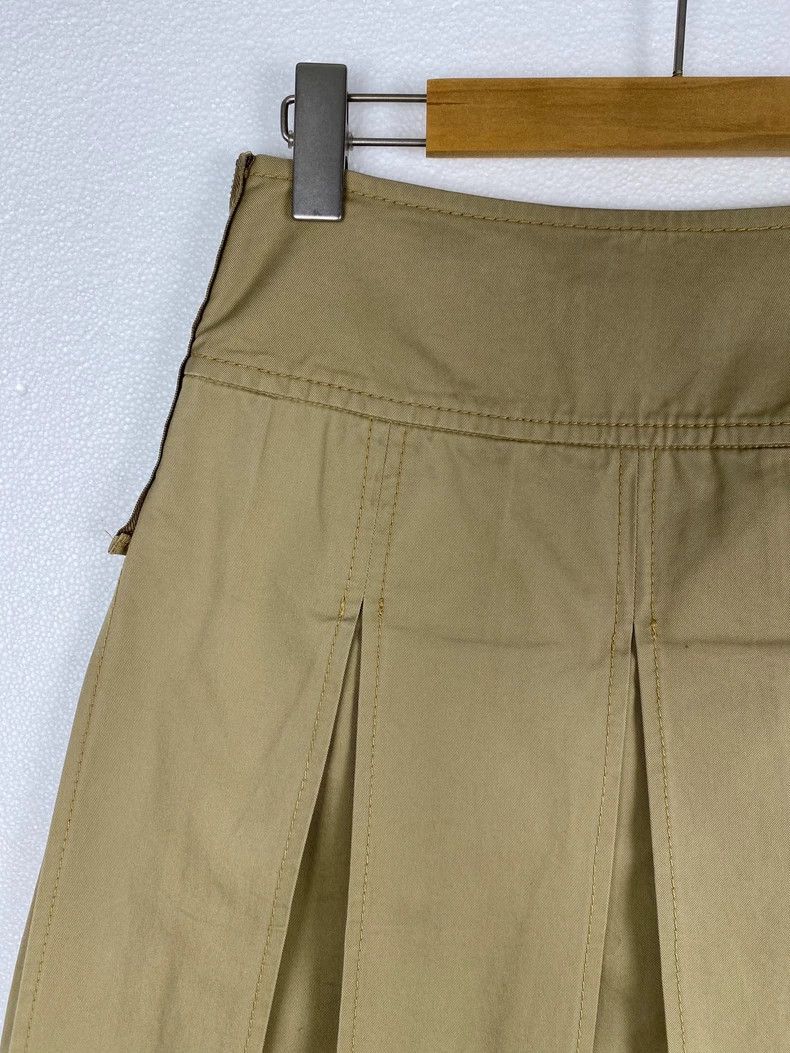 Comme des Garcons Comme Des Garcons size S Khaki zip-up pleated skirt Size 24" / US 00 / IT 34 - 6 Thumbnail
