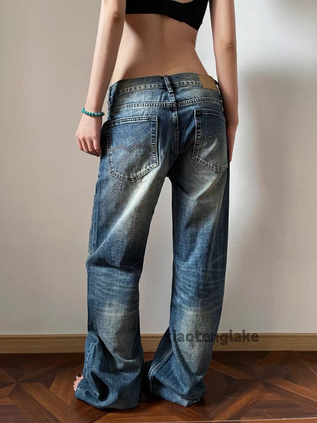 Vintage Custom washed faded punk grunge baggy hiphop jeans Size US 30 / EU 46 - 6 Thumbnail