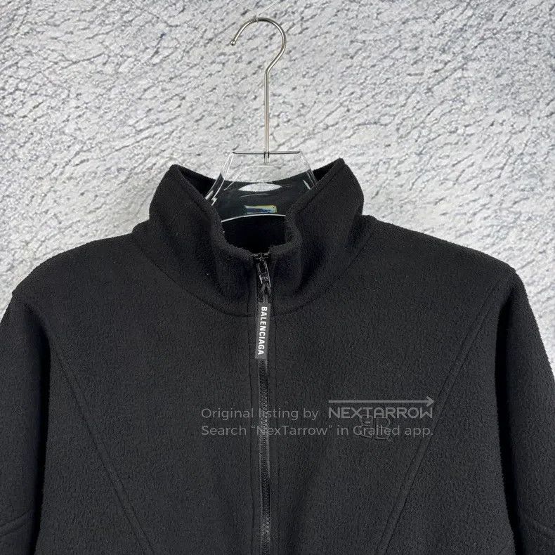 Balenciaga Balenciaga Black Half-Zip Fleece Fleece Sweatshirt Jacket Size US S / EU 44-46 / 1 - 3 Thumbnail