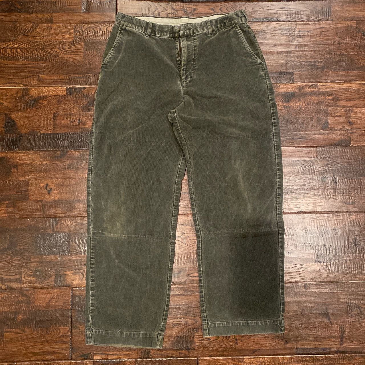 Nautica × Vintage Vintage Green Nautica Corduroy Pants Size US 33 - 1 Thumbnail