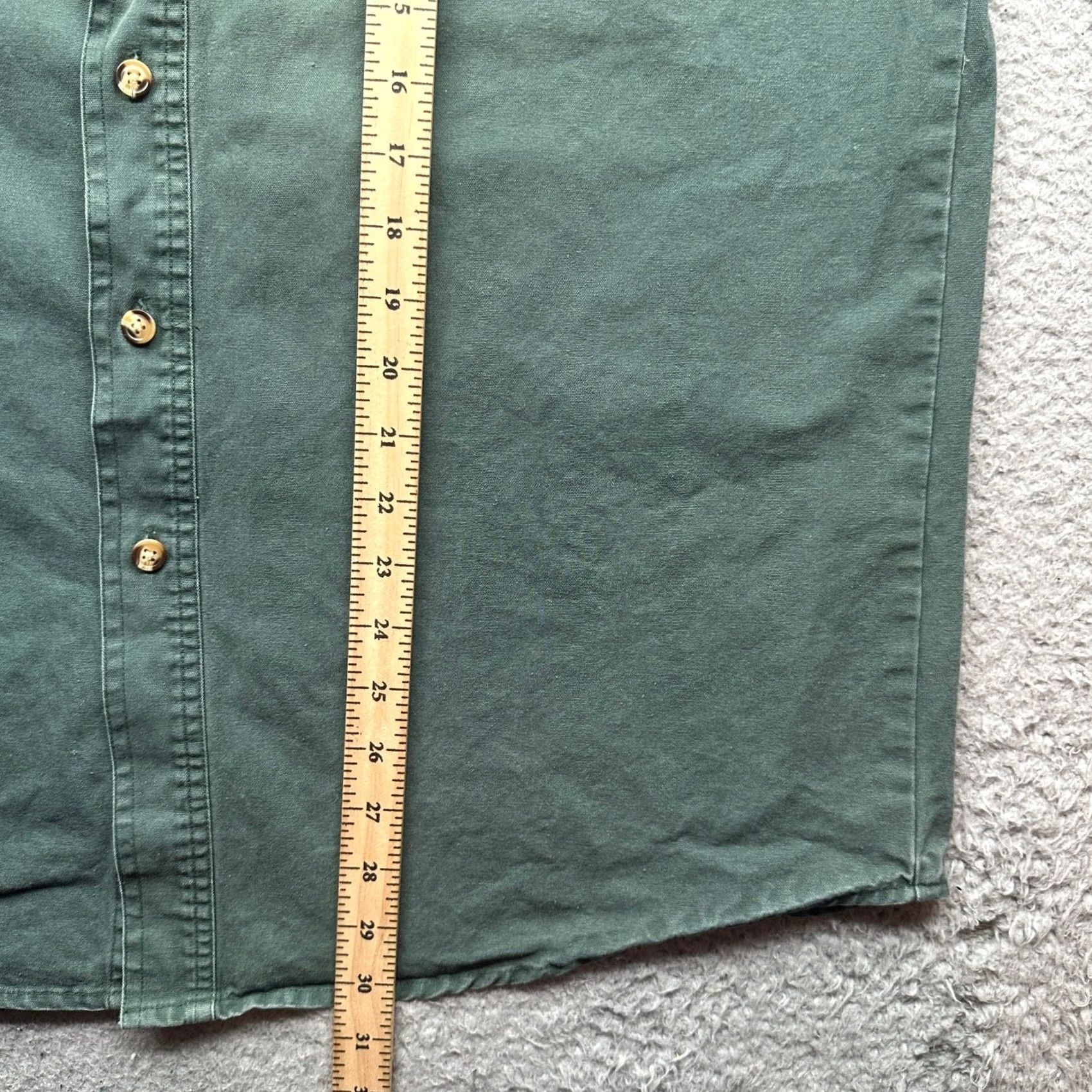 Vintage VINTAGE Cabela's Shirt Men Large Green Button-Up Long Sleeve Canvas Shooting Hunting Casual Workwear Size US L / EU 52-54 / 3 - 6 Thumbnail