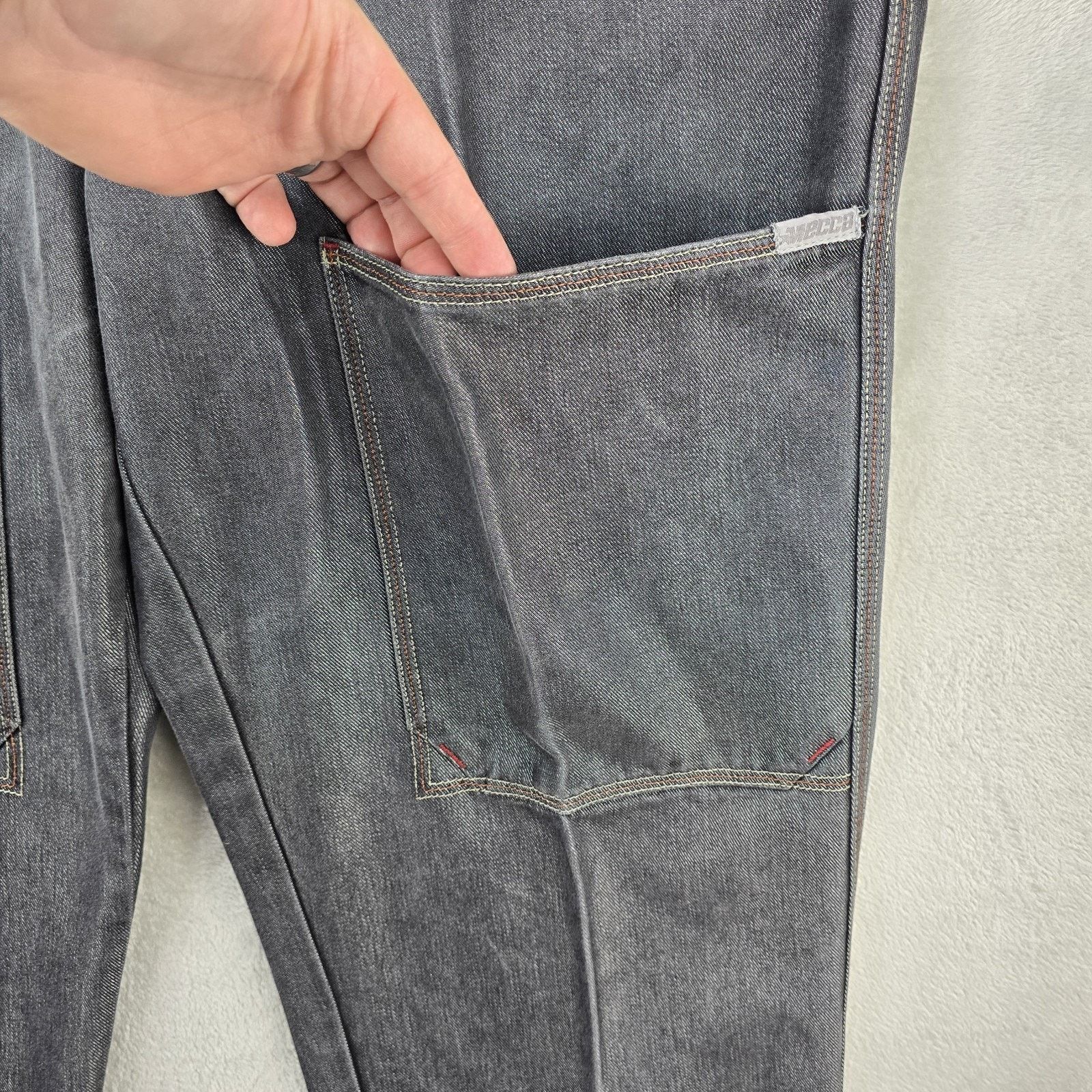 Mecca Vtg Mecca Jeans Mens 38 (Fits36x33) Baggy Chore Pocket Y2K Size US 36 / EU 52 - 4 Thumbnail