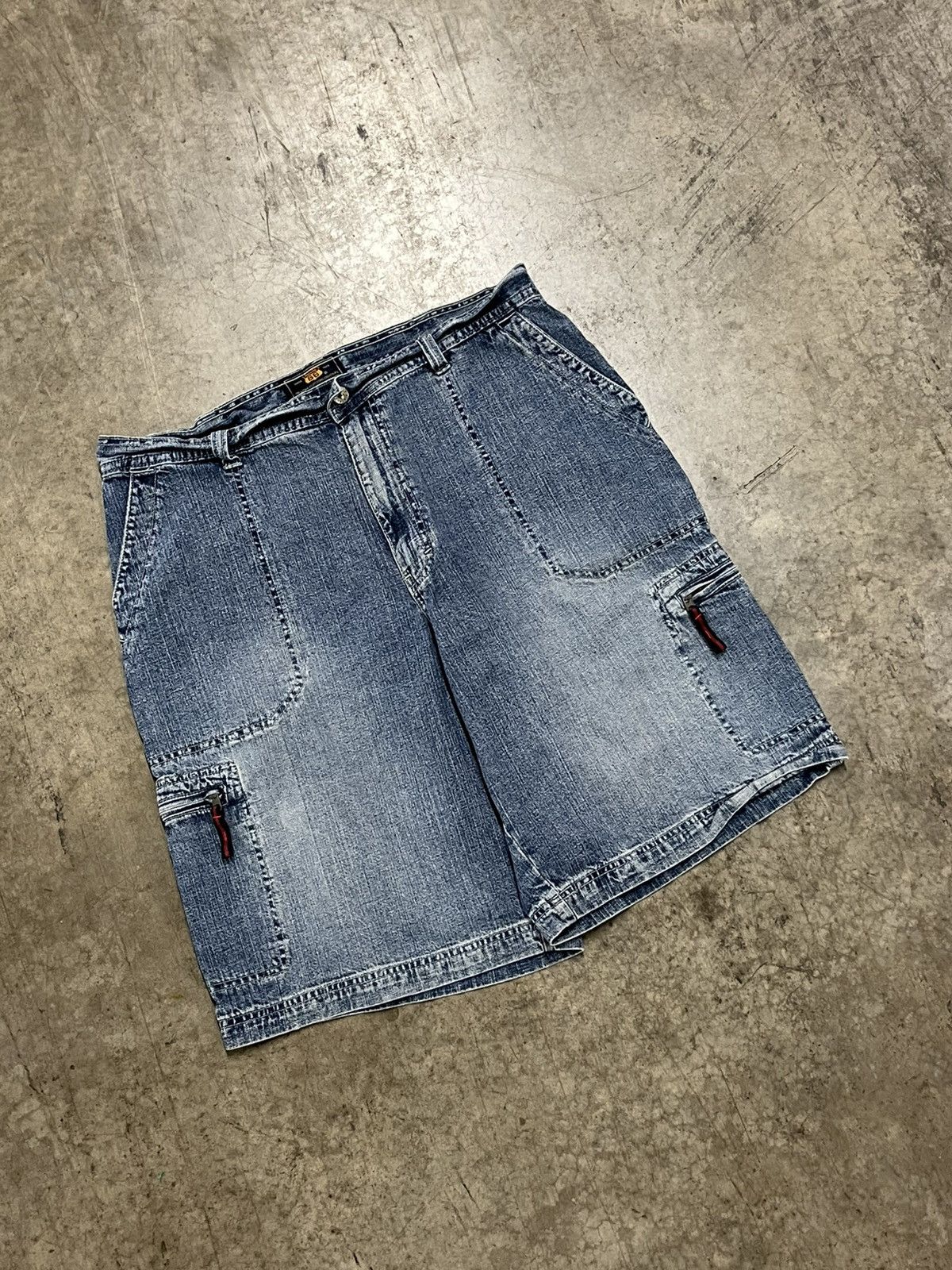 Vintage Jorts y2k baggy fit cargo utility shorts skater streetwear Size US 36 / EU 52 - 1 Thumbnail