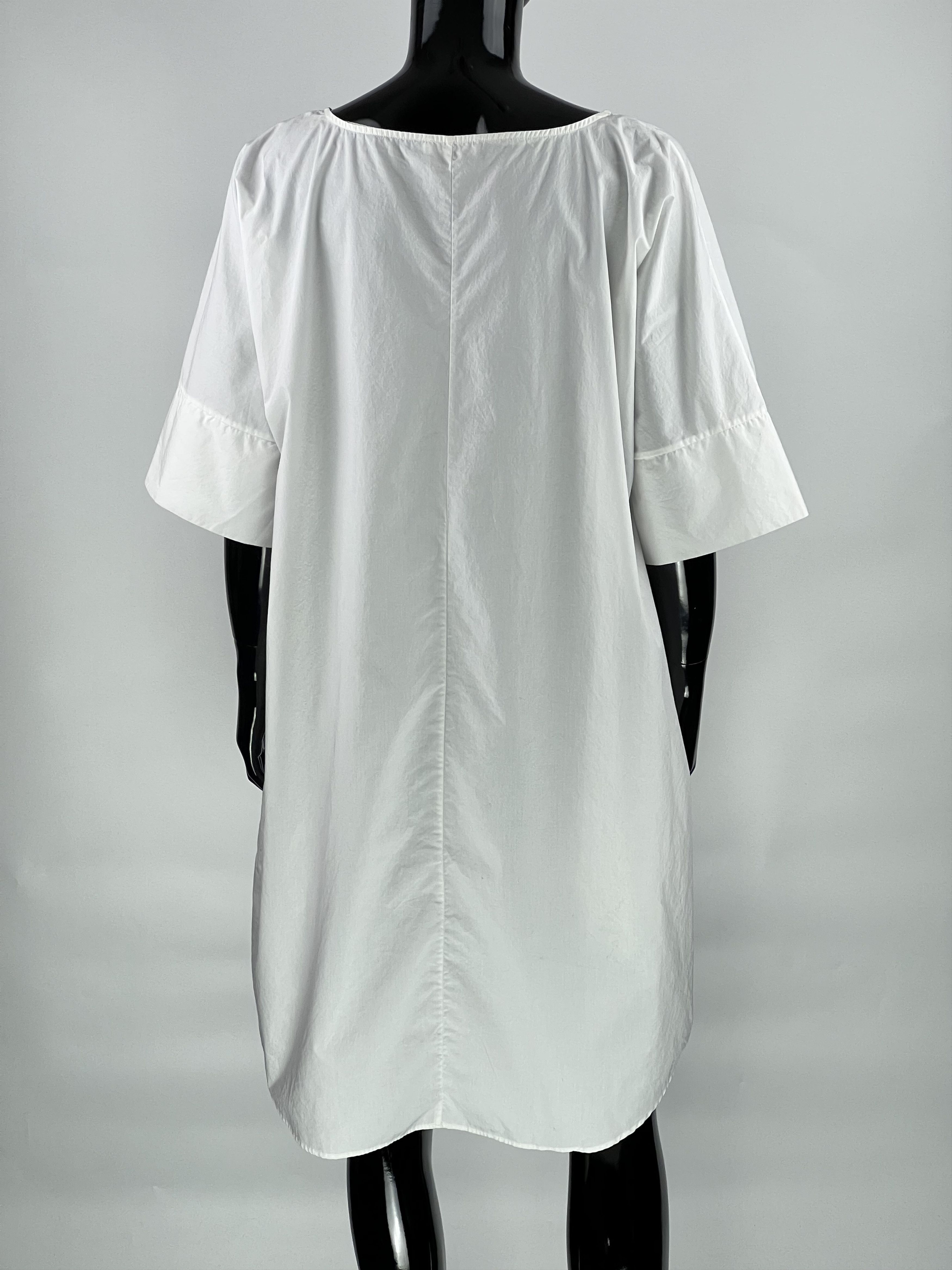 Cos COS White Cotton Dress Size 44 XL/XXL Size XL / US 12-14 / IT 48-50 - 3 Thumbnail