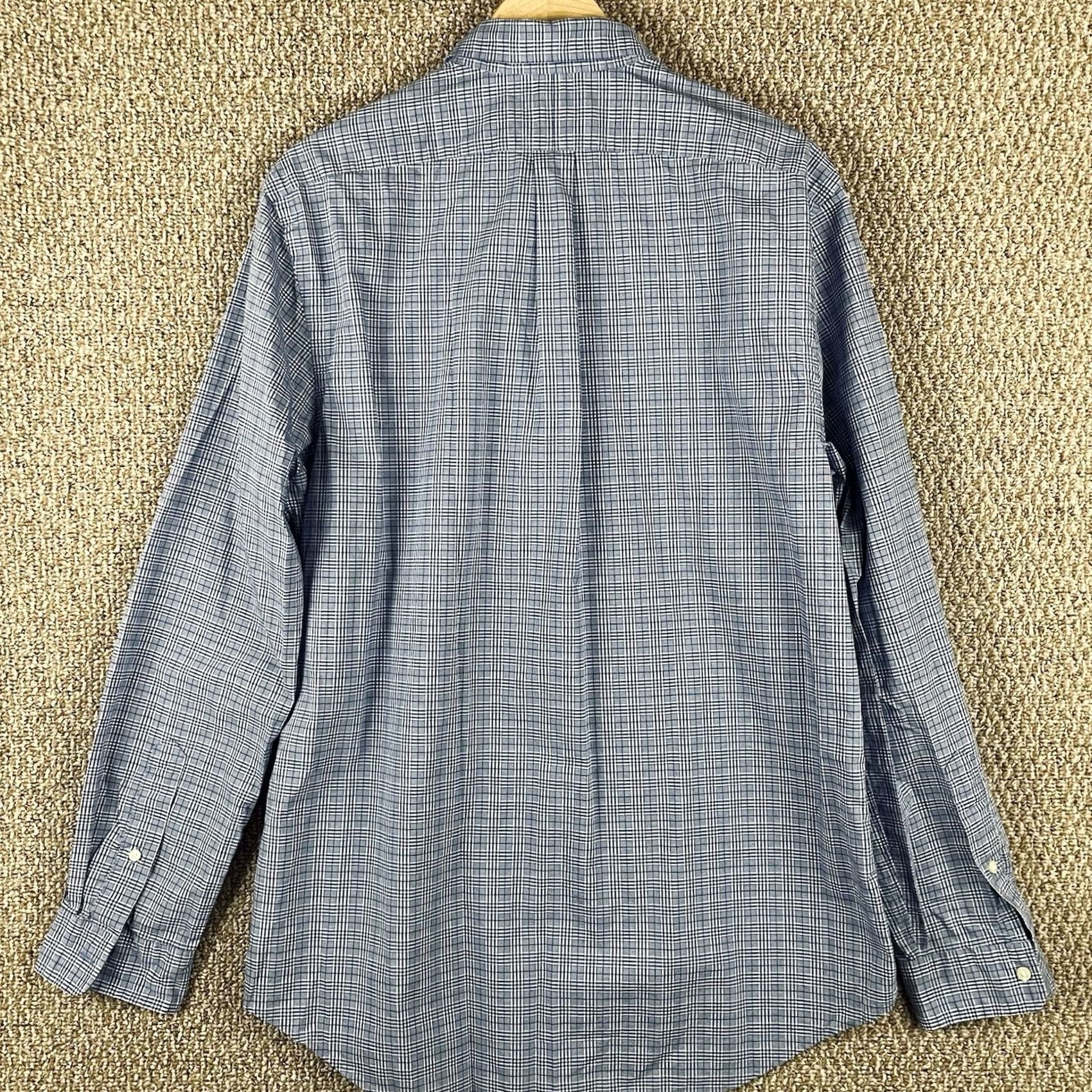 Polo Ralph Lauren Polo Ralph Lauren Shirt Slim Fit XL Blue Plaid Button-Up Men's Size US XL / EU 56 / 4 - 4 Thumbnail