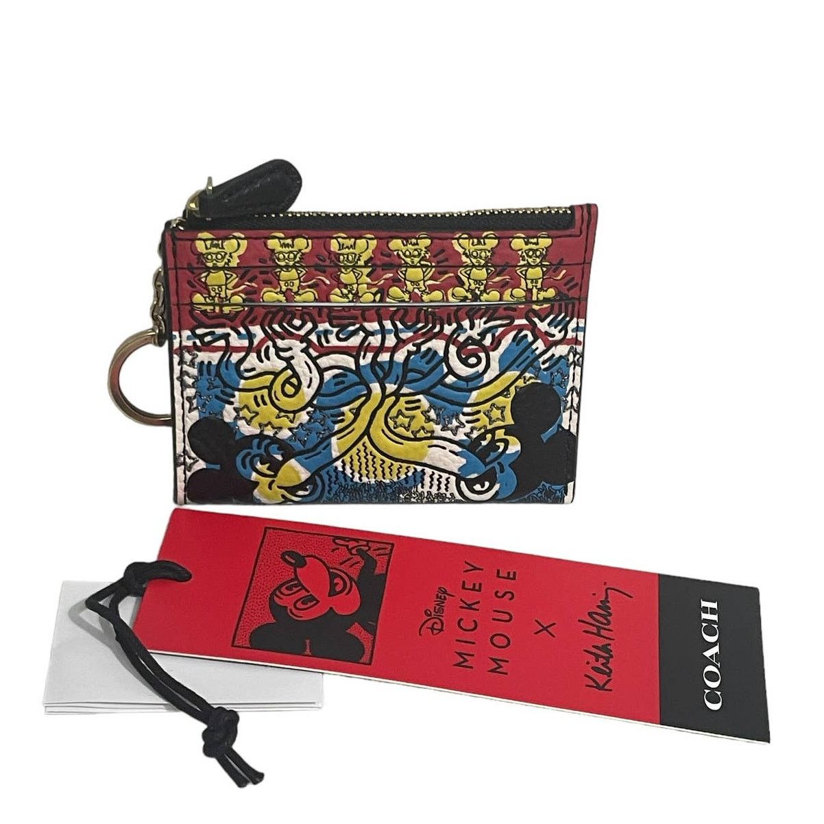 Coach Coach Disney Mickey Mouse X Keith Haring Mini Skinny Id Size ONE SIZE - 1 Thumbnail