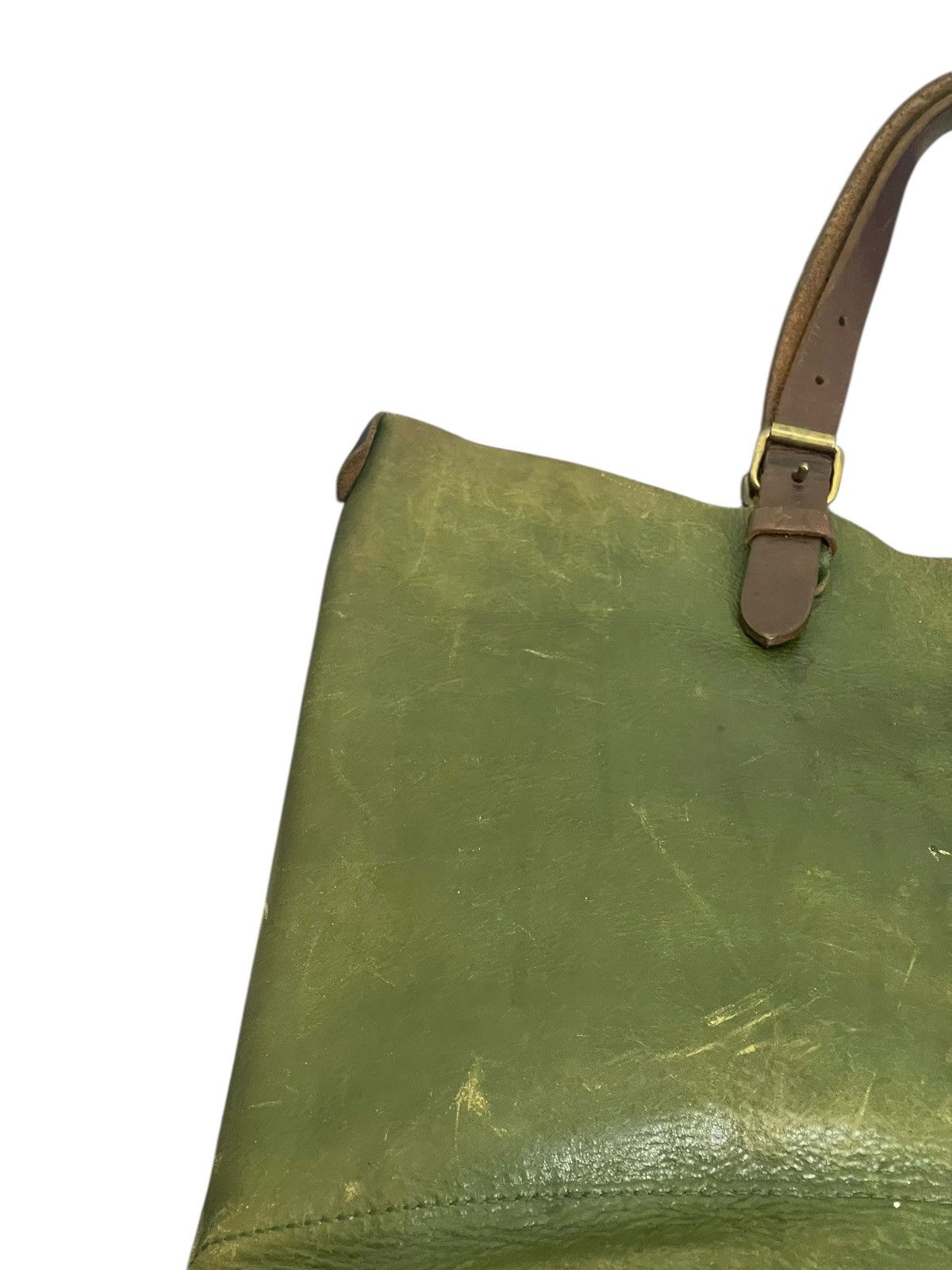 Genuine Leather Full Leather Patina Green Alto Japan Tote Shoulder Bag 2🟩1 Size ONE SIZE - 19 Thumbnail