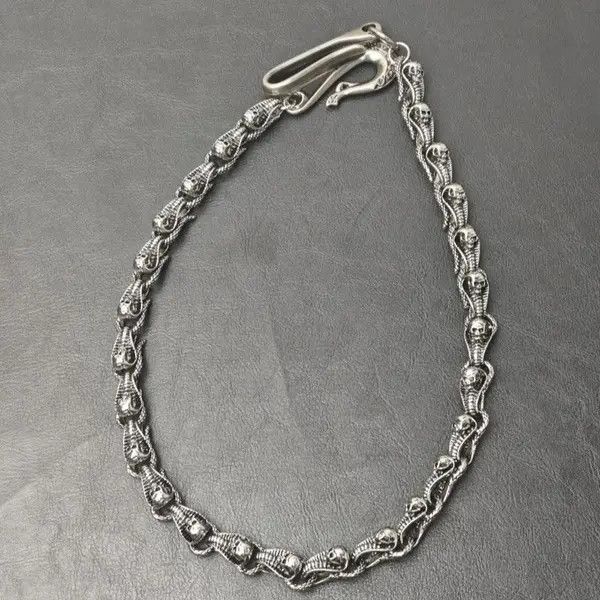 Jewelry Punk Waist Pants Chain Wallet Chain Skull Keychain Size ONE SIZE - 6 Thumbnail