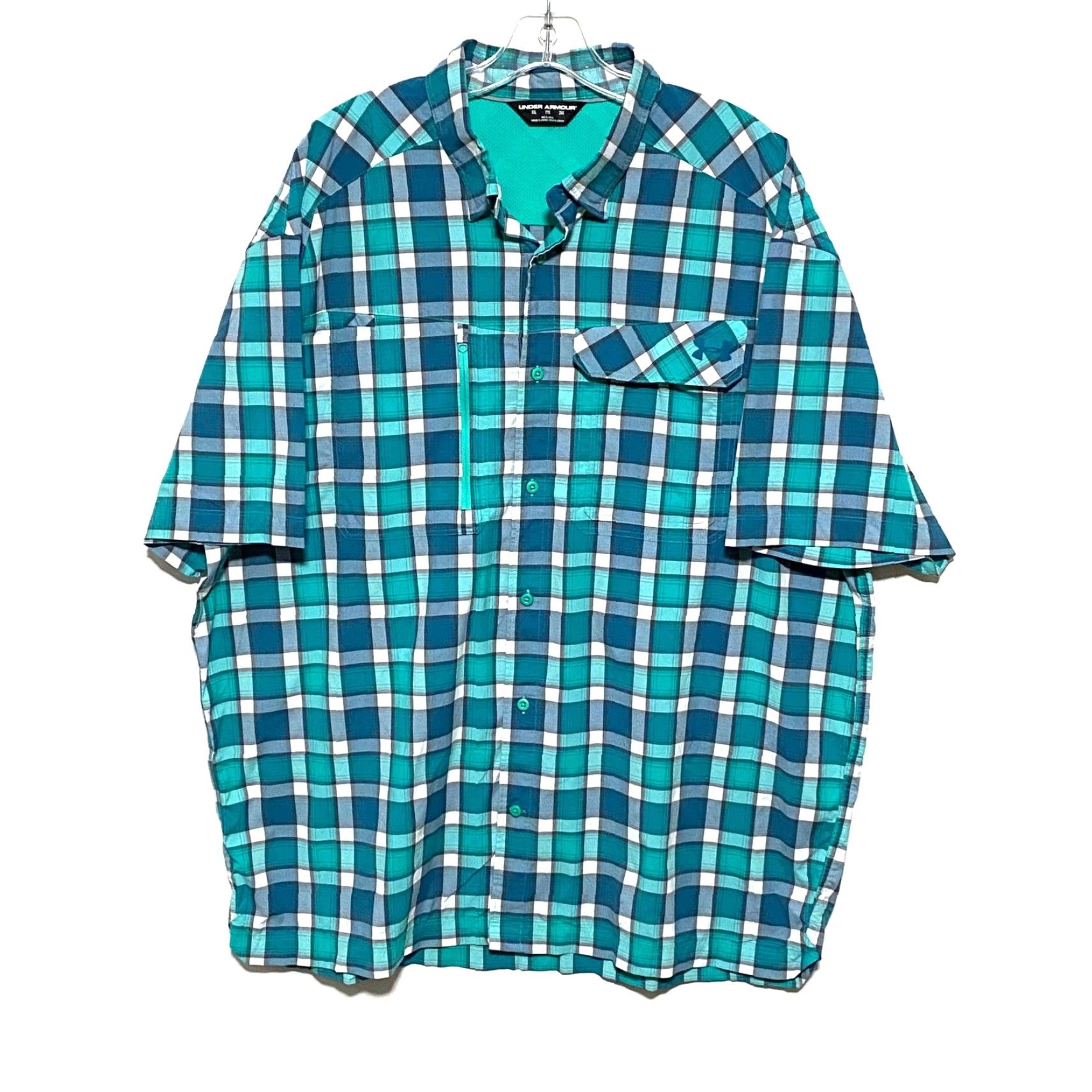 Under Armour Under Armour Blue Plaid Button Shirt Mens XXL Vented Outdoor Gorpcore Shirt Size US XXL / EU 58 / 5 - 2 Thumbnail