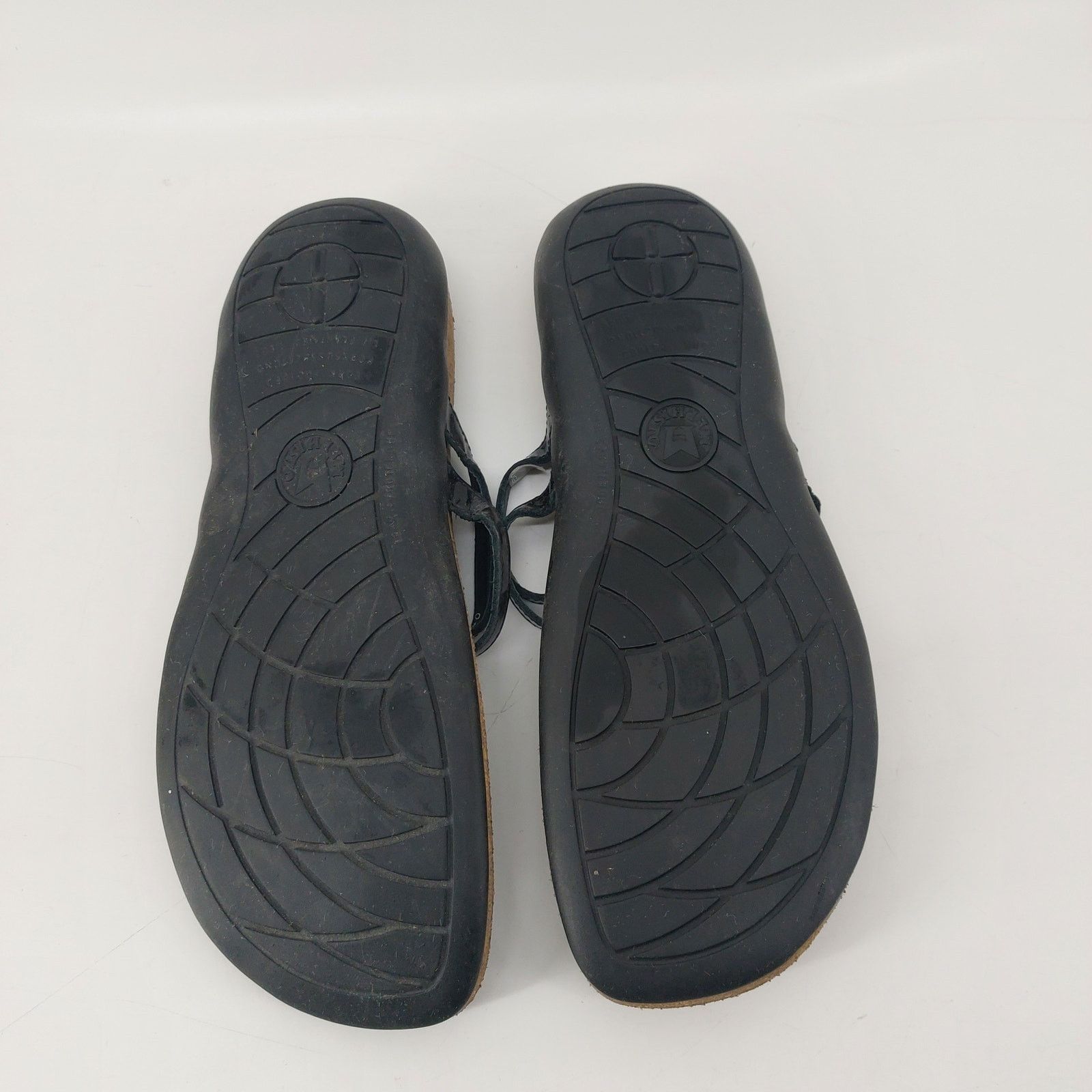 Mephisto Mephisto Womens Black Patent Leather Thong Sandals 10 EUR 40 Size US 10 / IT 40 - 5 Thumbnail