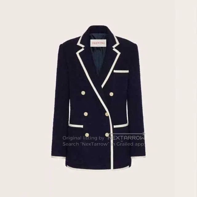 Valentino Valentino Wool double-breasted blazer Size M / US 6-8 / IT 42-44 - 1 Thumbnail