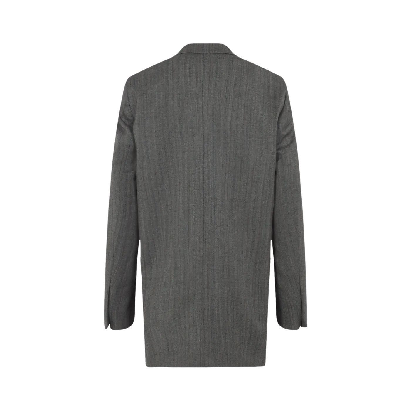 Dries Van Noten DRIES VAN NOTEN Blink Gray Wool Jacket New & Authentic (Wom Size M / US 6-8 / IT 42-44 - 2 Thumbnail