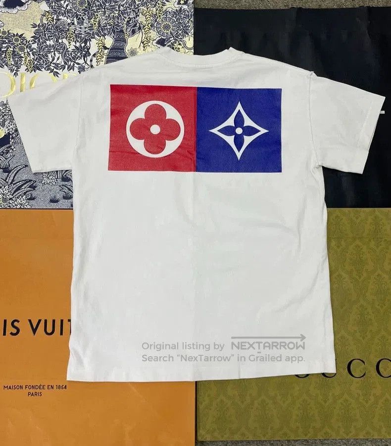 Louis Vuitton Louis Vuitton White Logo Print T-Shirt. Size US XS / EU 42 / 0 - 2 Thumbnail