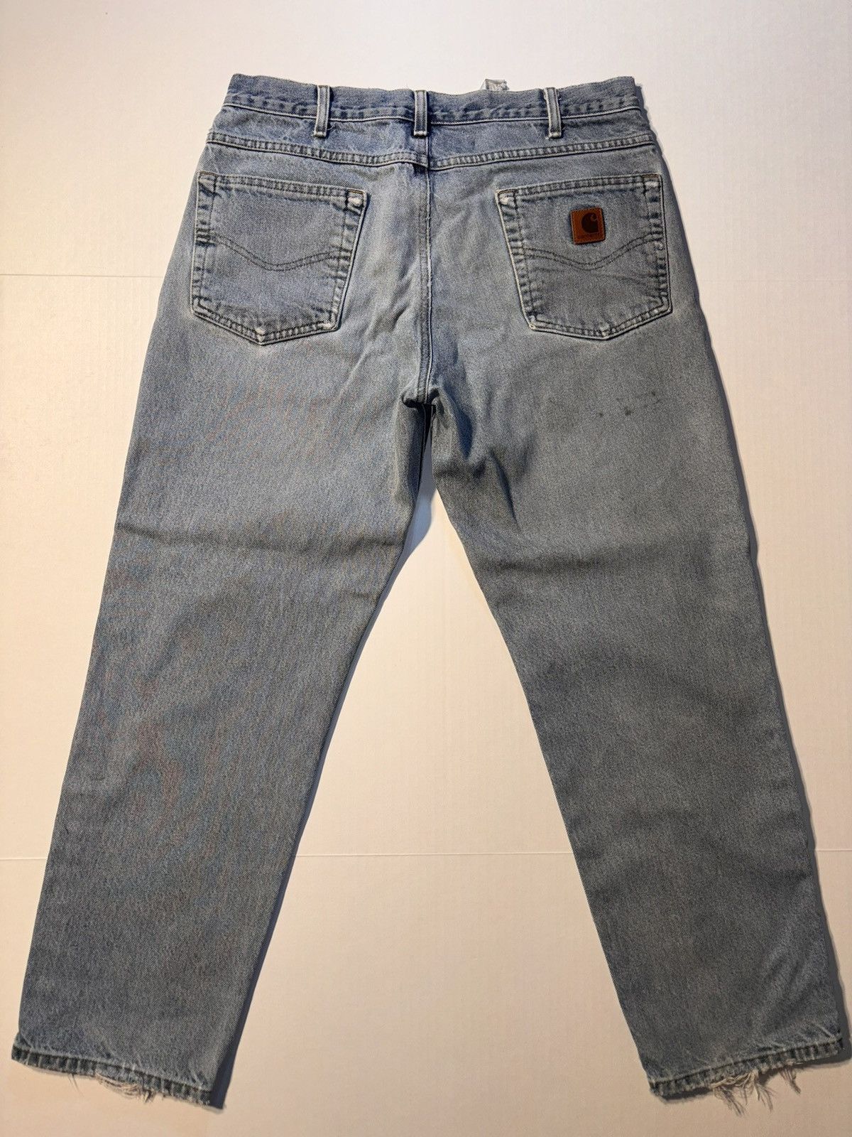 Carhartt Vtg Carhartt B17 Relaxed Fit Light Wash Jeans Workwear 34x30 Size US 34 / EU 50 - 5 Thumbnail