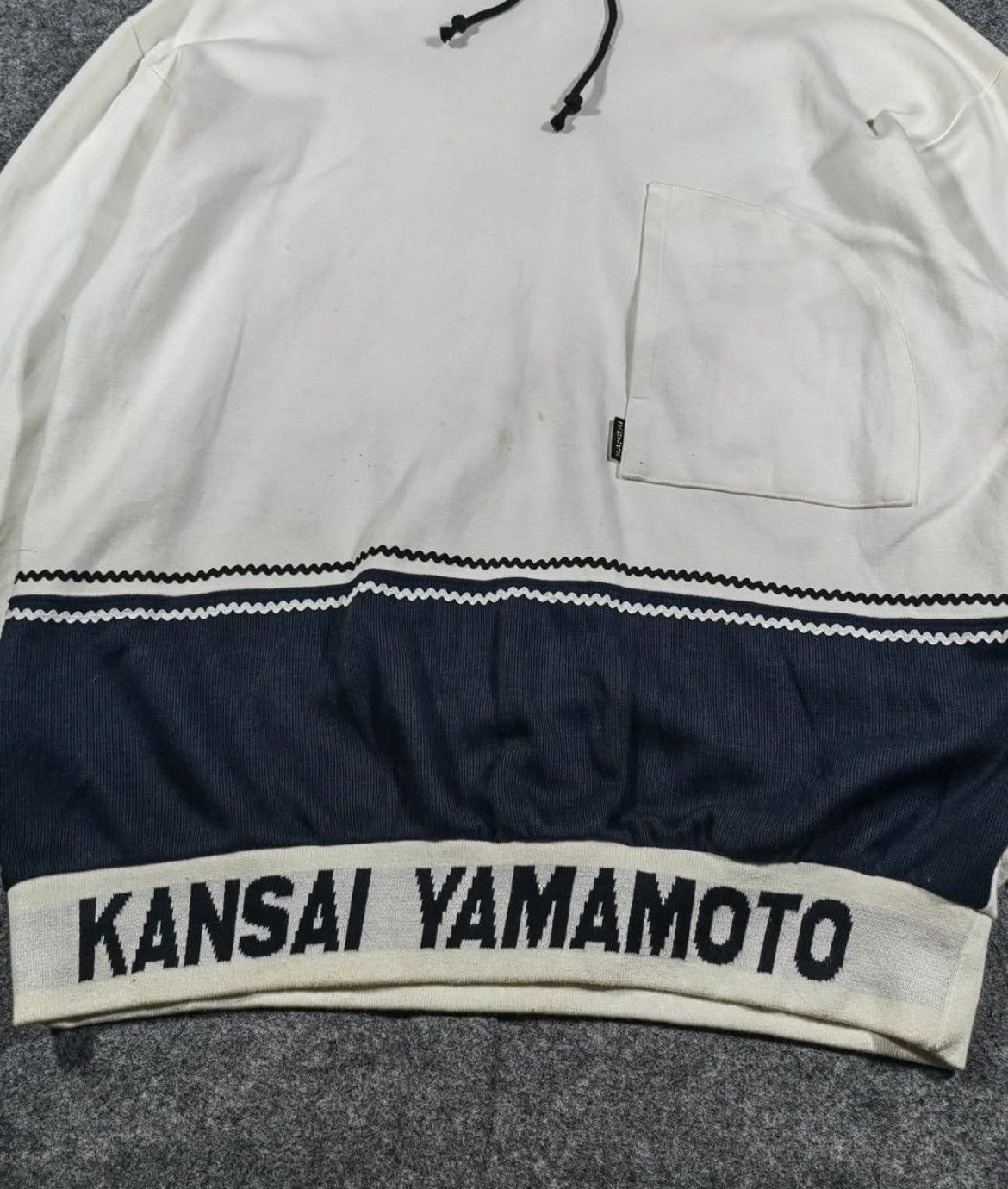 Yohji Yamamoto 2000s Kansai Man Yamamoto Embroidery Logo Hoddie Size US M / EU 48-50 / 2 - 3 Thumbnail