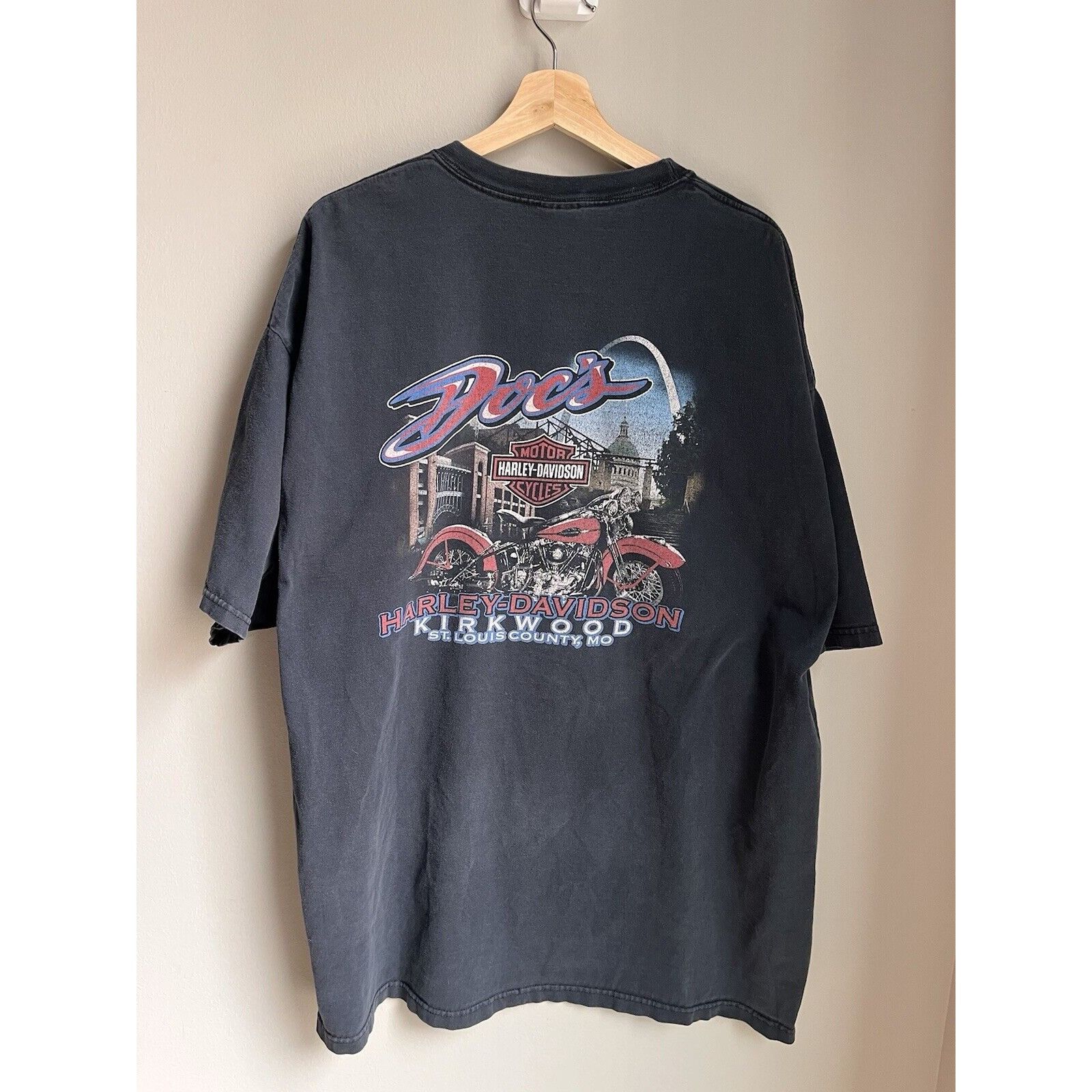 Harley Davidson VINTAGE STYLE HARLEY DAVIDSON SAINT LOUIS MISSOURI T SHIRT Size US XXL / EU 58 / 5 - 4 Thumbnail