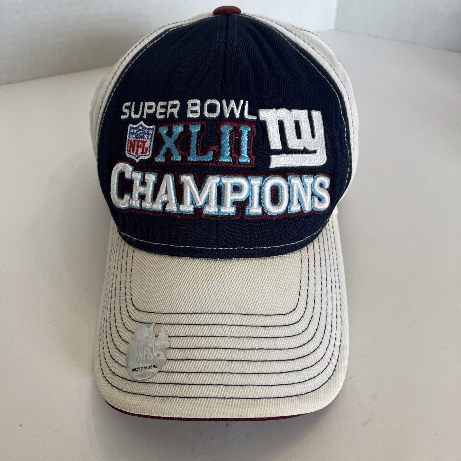 Reebok New York Giants Superbowl 42 Championship Adjustable Hat Size ONE SIZE - 1 Thumbnail