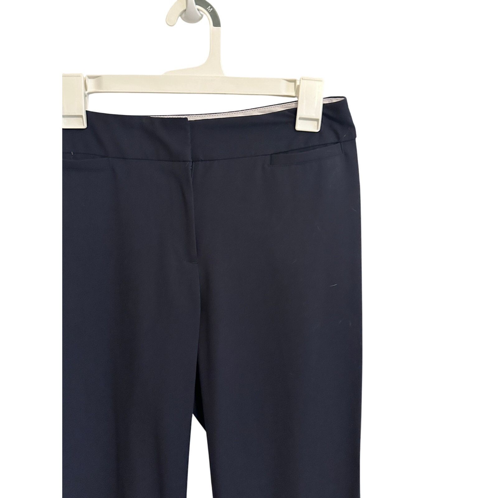 Other Liz Claiborne Black Straight Leg Mid Waist Formal Trousers Size 28" / US 6 / IT 42 - 4 Thumbnail