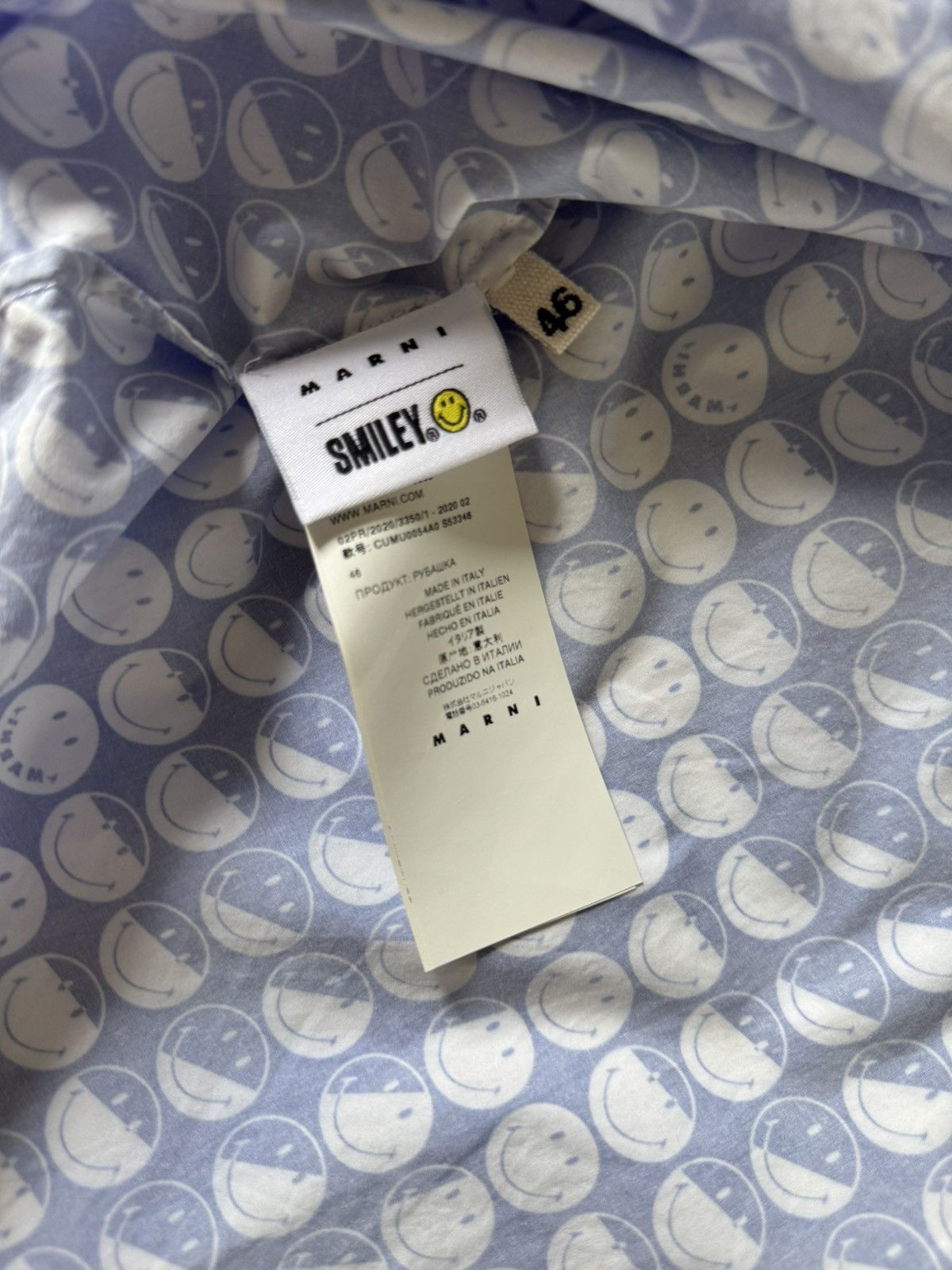 Marni Marni smiley face shirt Size US M / EU 48-50 / 2 - 4 Thumbnail