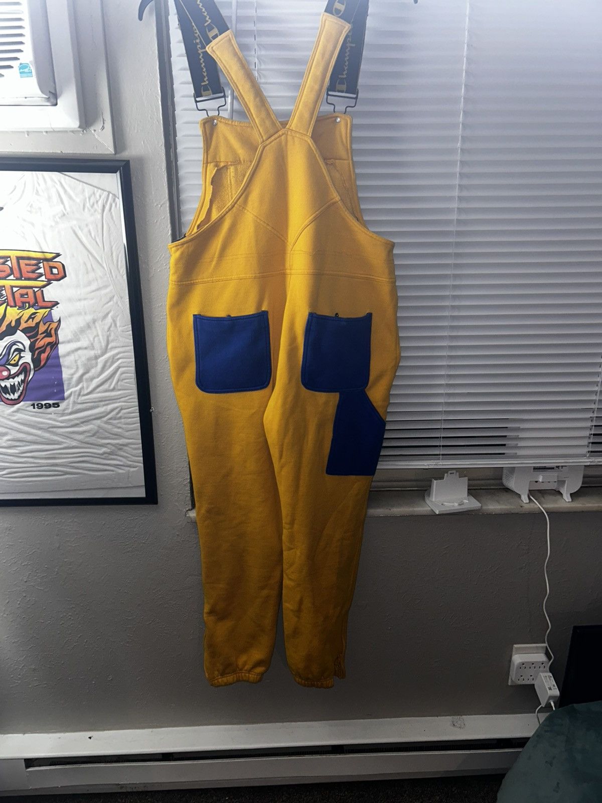 Champion Champion Men’s Fleece Overalls Yellow Jogger Size US 34 / EU 50 - 3 Thumbnail