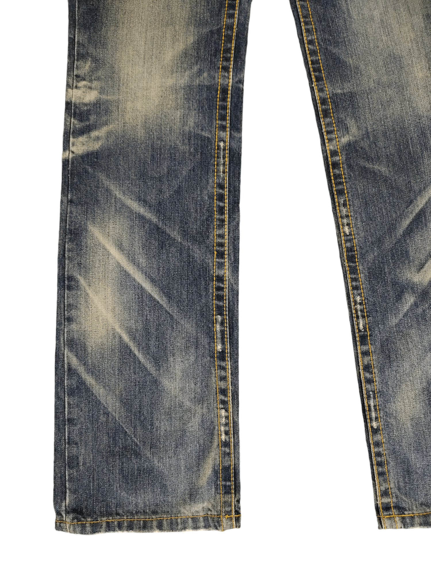 Kapital Vintage Y2k Yoshitomo Nara Lolita Clawmark Distress Jeans Size US 29 - 7 Thumbnail