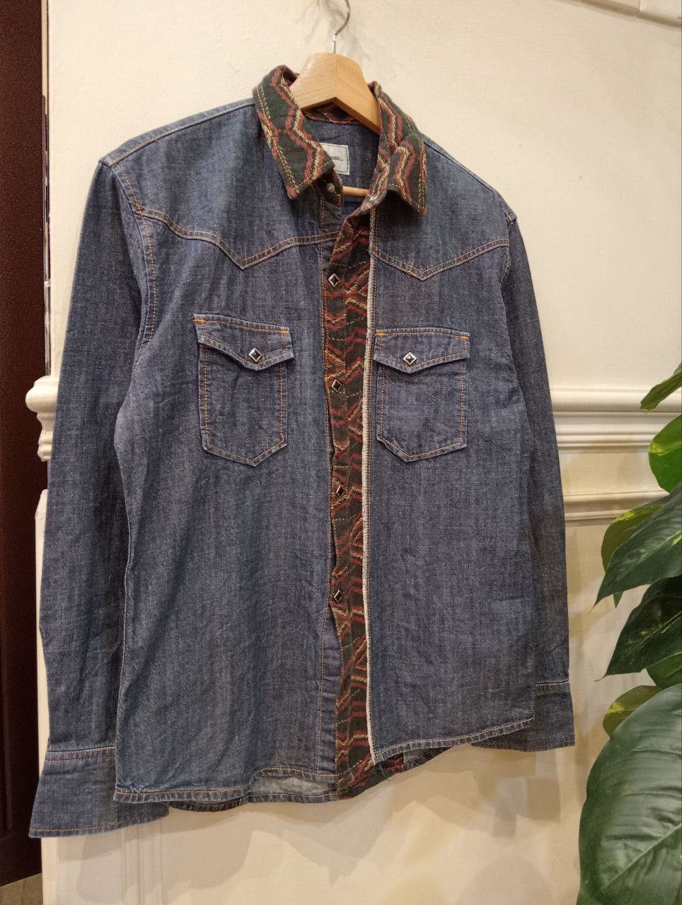 Japanese Brand ACOUSTIC JAPAN BLUE DENIM SHIRT Size US S / EU 44-46 / 1 - 1 Thumbnail