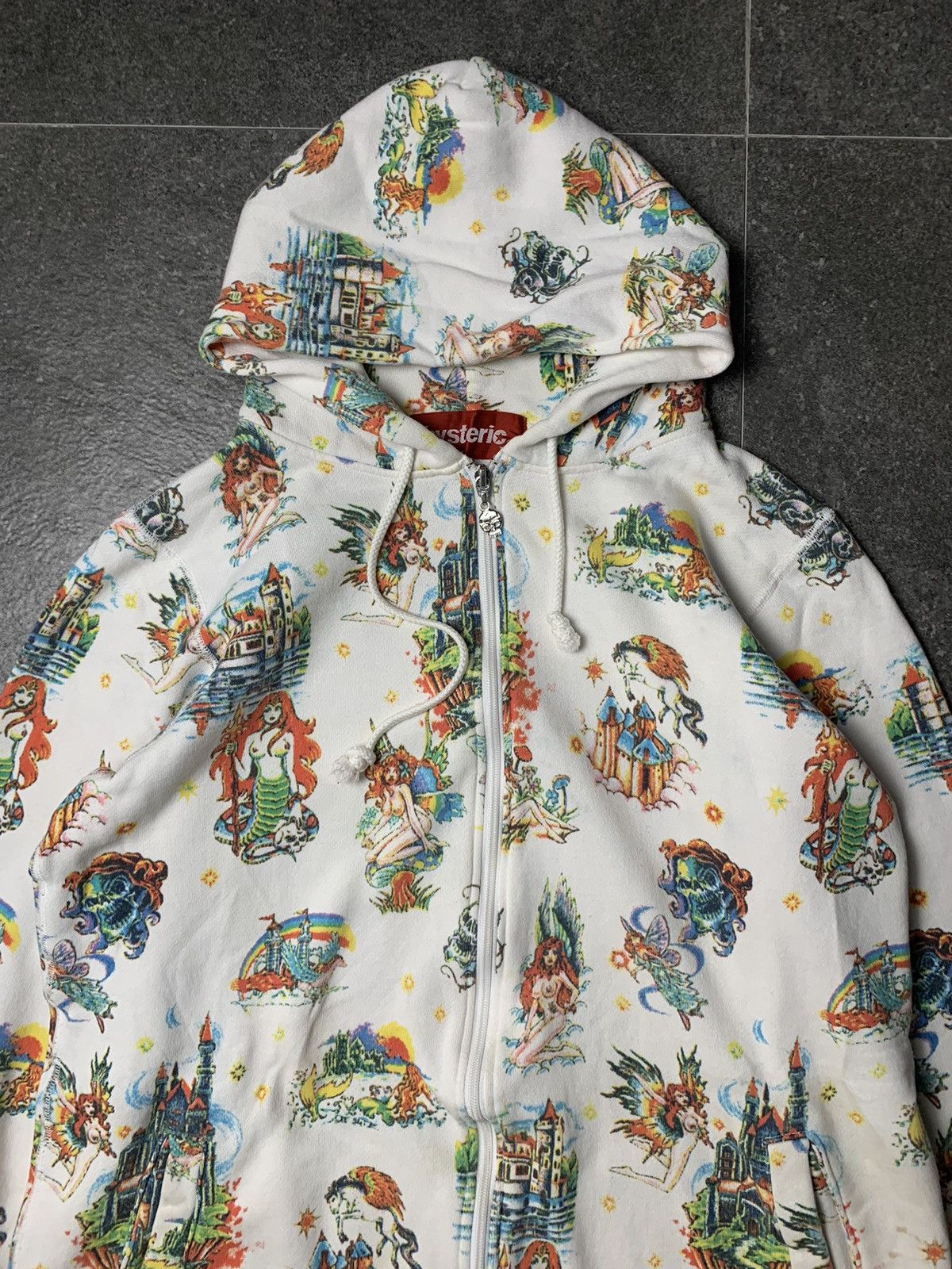 Hysteric Glamour 2000s Hysteric Glamour Nude Mermaid & Fairy Long Zip Hoodie Size US S / EU 44-46 / 1 - 2 Thumbnail