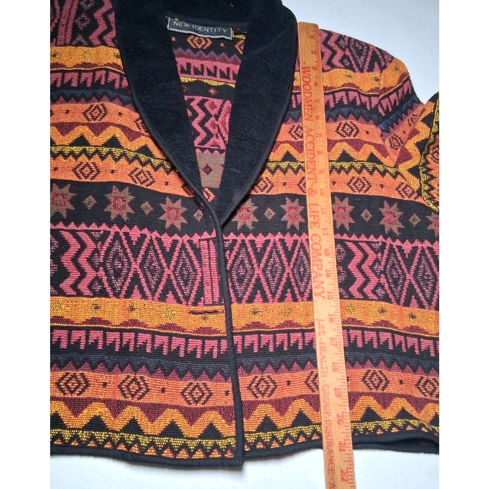 Vintage VINTAGE New Identity Tapestry Jacket Women XL Cropped Southwestern Stars Read Size XL / US 12-14 / IT 48-50 - 6 Thumbnail