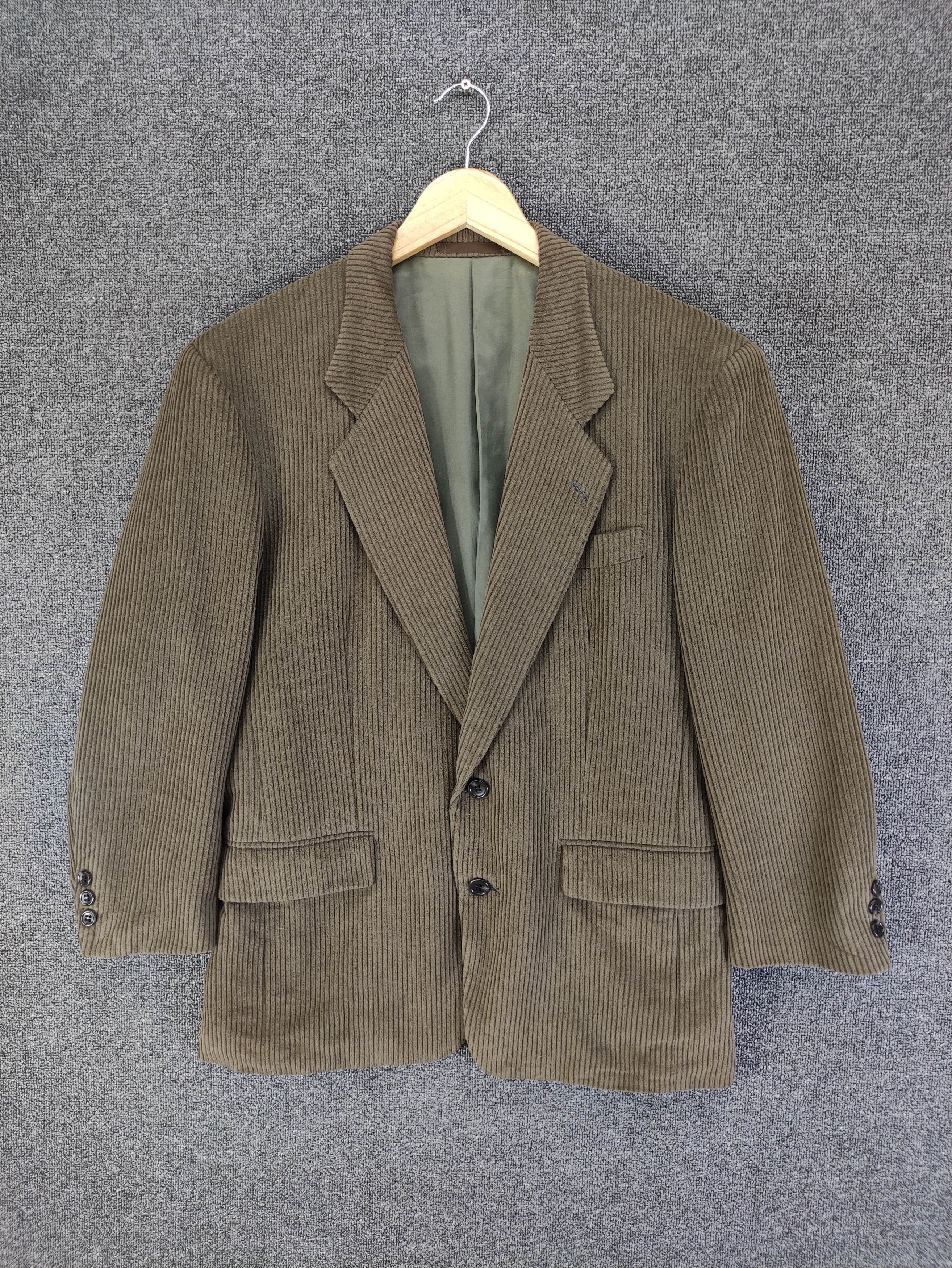 Yves Saint Laurent Vintage Yves Saint Laurent Corduroy Blazer Coat Jacket Size US M / EU 48-50 / 2 - 1 Thumbnail