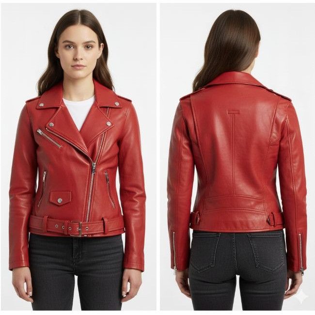 Other ❤️BAGATELLE.NYC Leather Lamb Biker Moto Jacket Women's M Bu Size M / US 6-8 / IT 42-44 - 1 Thumbnail
